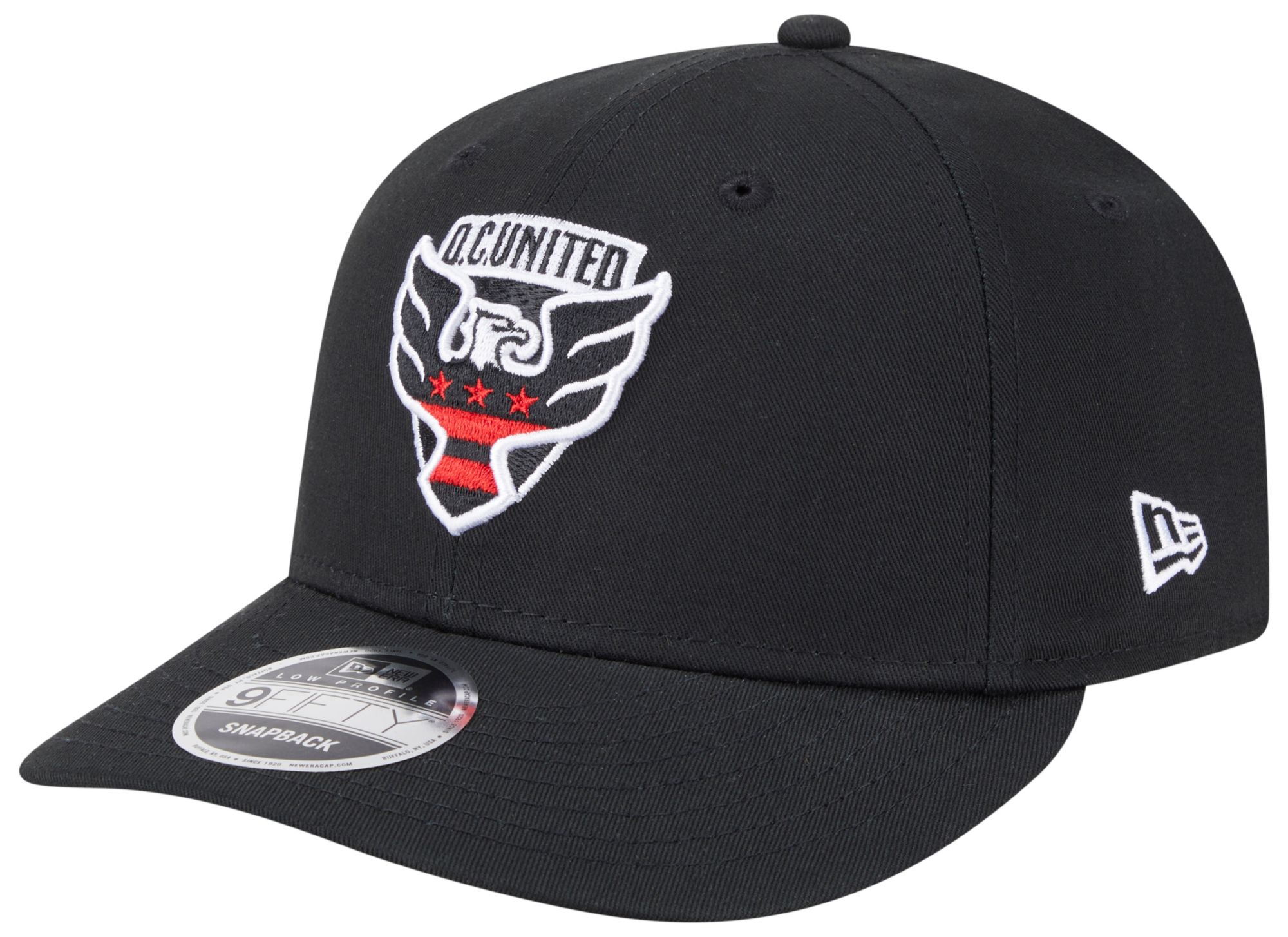 New Era Adult D.C. United 9Fifty 2024 Logo Black Adjustable Hat