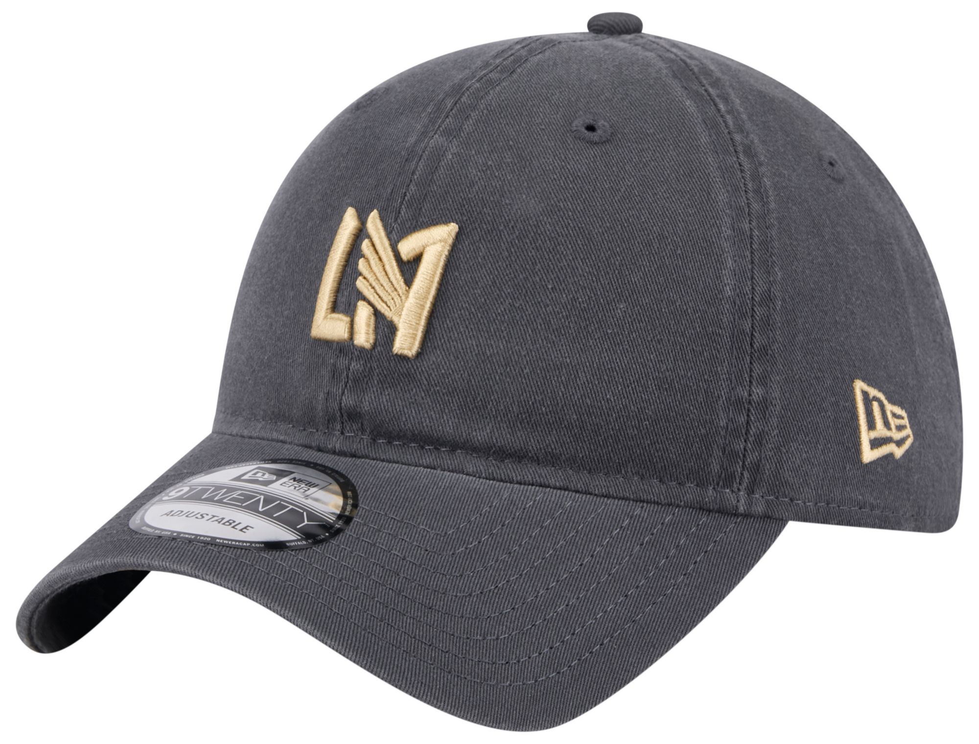 New Era Adult Los Angeles FC 2024 Alternate Logo 9Twenty Dark Grey Adjustable Hat