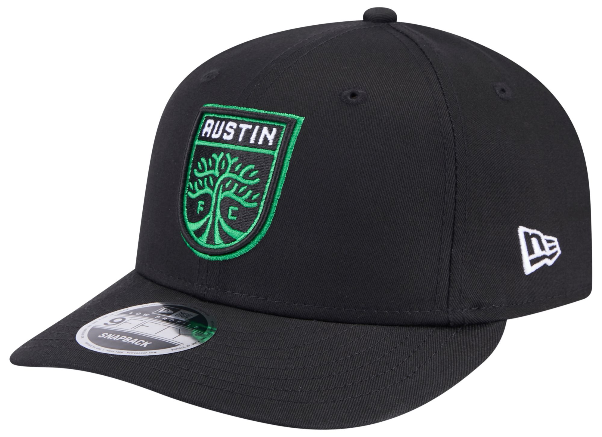 New Era Adult Austin FC Core Logo 9Fifty Black Low Profile Fitted Hat