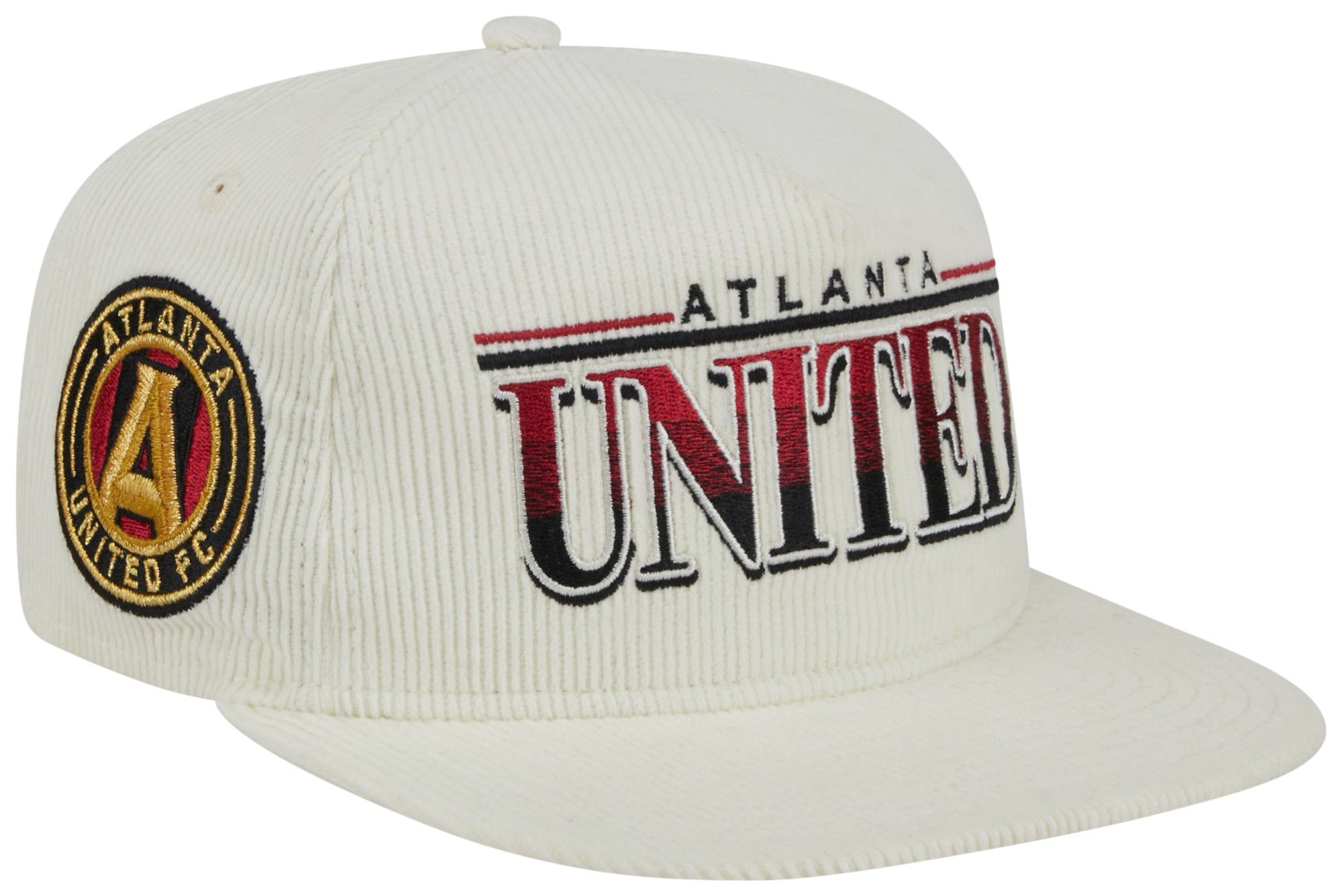 New Era Adult Atlanta United 2024 Golfer Rope Off White Adjustable Hat