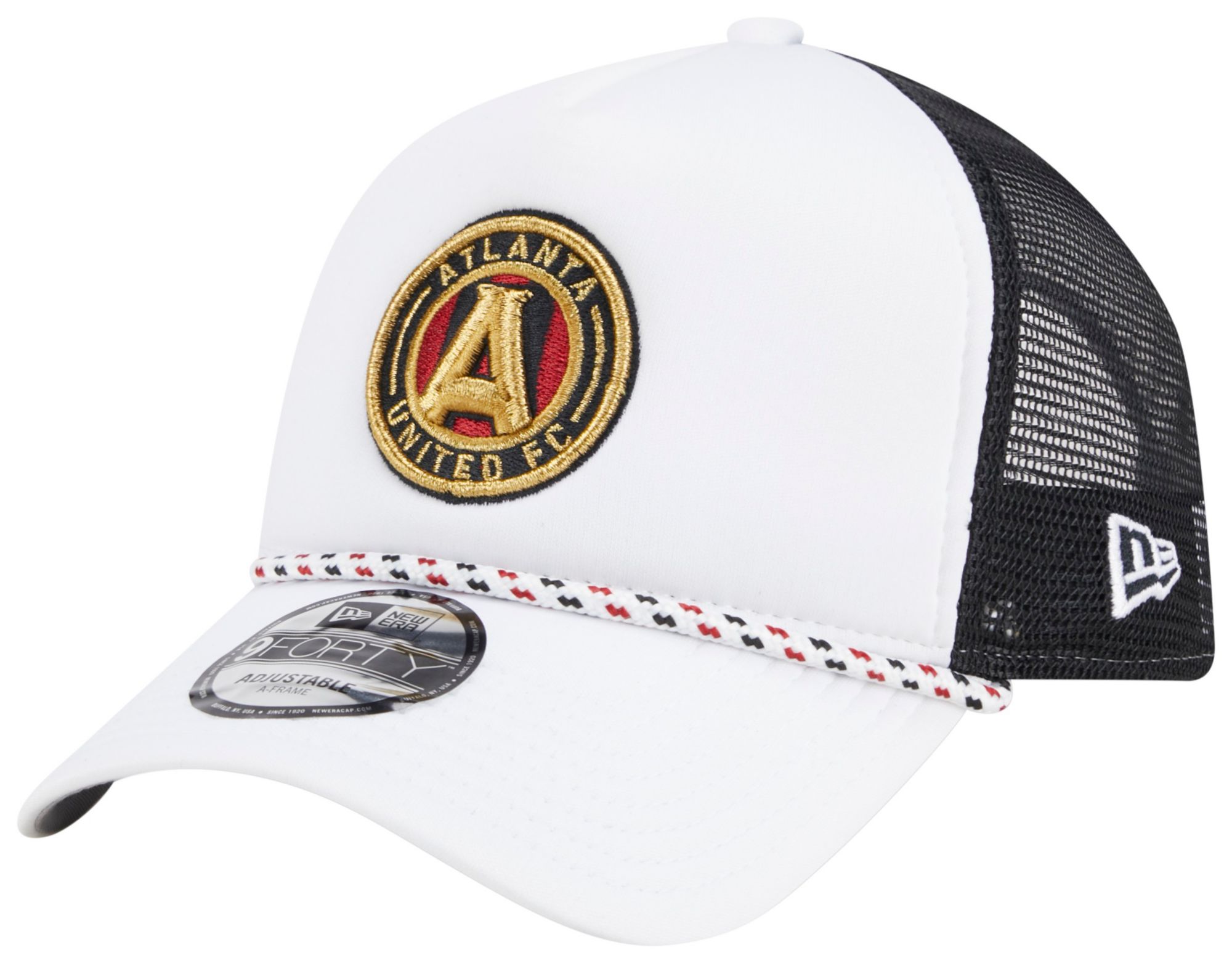 New Era Adult Atlanta United 2024 Court Sport 9Forty Black Adjustable Hat