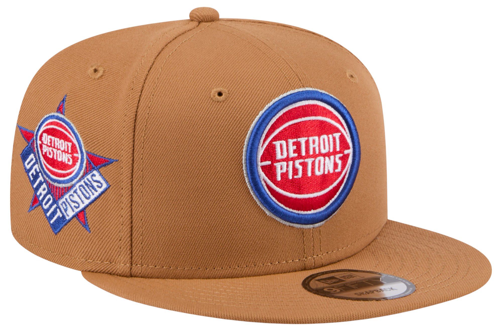 New Era Adult Detroit Pistons OTC 9Fifty Adjusable Hat - Brown