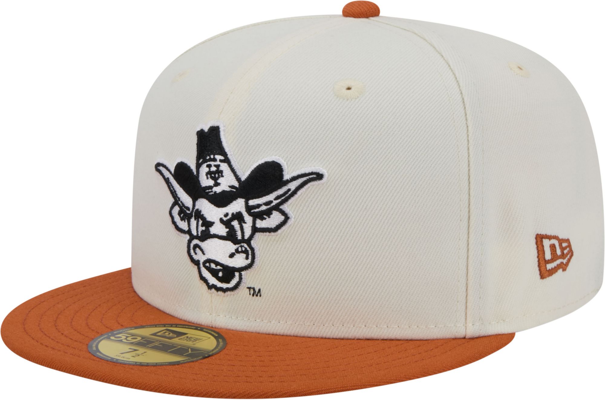 New Era Men's Texas Longhorns White 59Fifty Fitted Hat