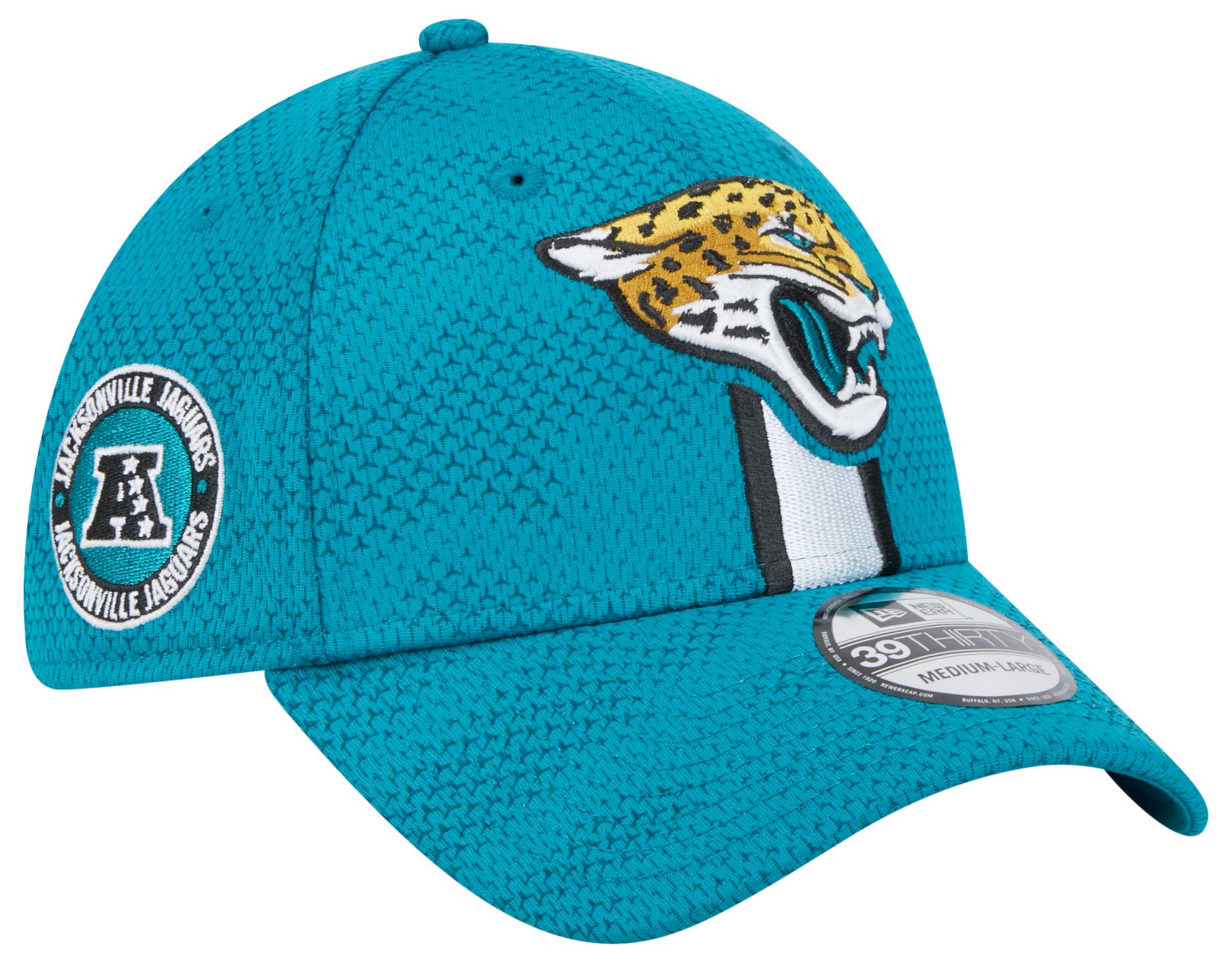 New Era Men's Jacksonville Jaguars Sideline 39Thirty Stretch Fit Hat