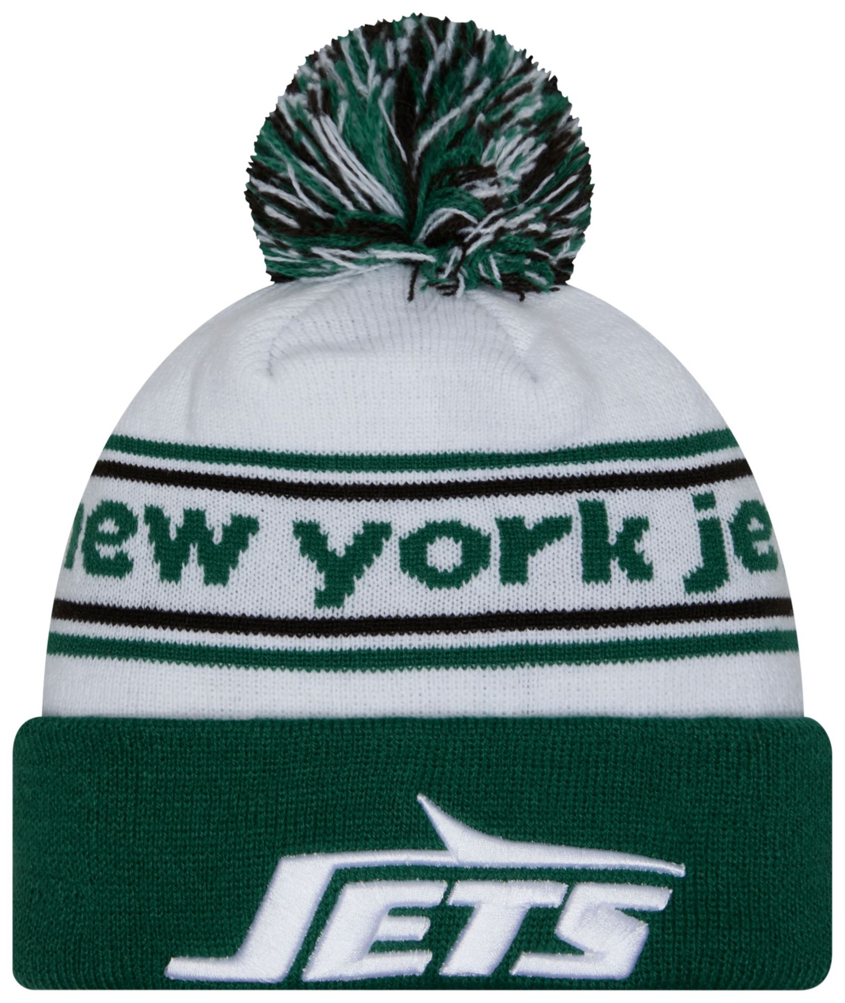 New Era Men's New York Jets Banded Team Team Color Knit Beanie