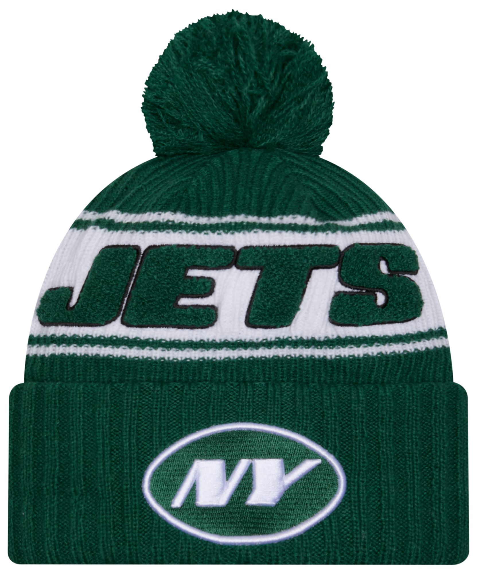 New Era Men's New York Jets Sideline Sport Team Color Knit Beanie