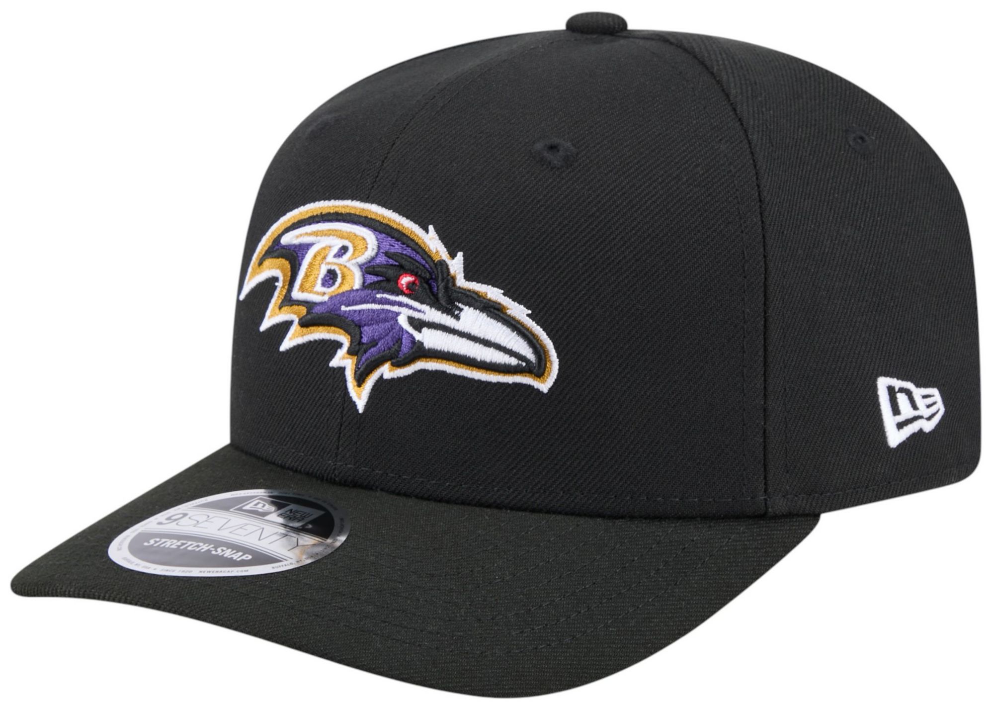 New Era Men's Baltimore Ravens Purple 970 Adjustable Stretch-Snap Hat