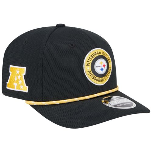 Steelers キャップ Logo Athletic Men's Pittsburgh Steelers New Era Black 2025 Sideline M