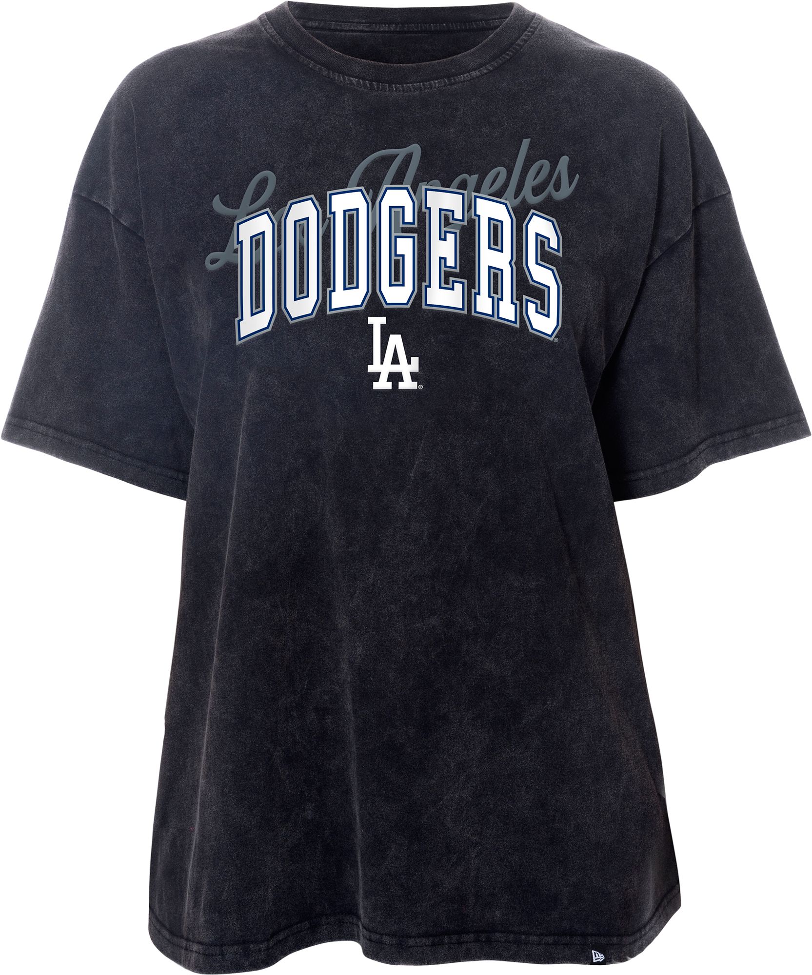 New Era Women's Los Angeles Dodgers Black Sport Night Boxy Tee