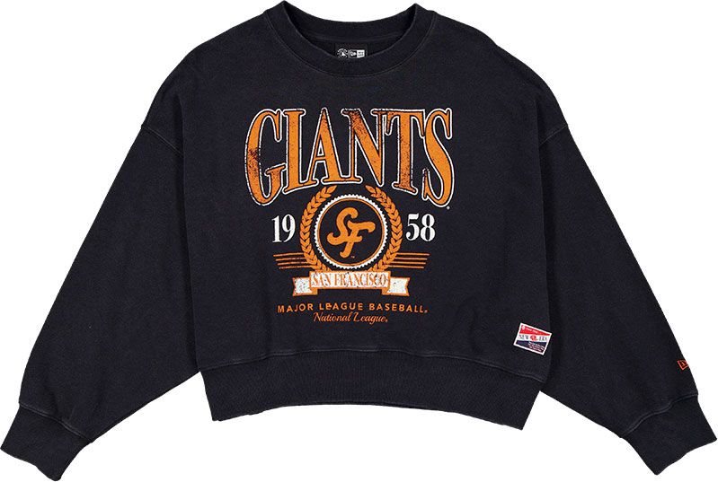 New Era Women's San Francisco Giants Black 2025 City Connect Throwback Crewneck