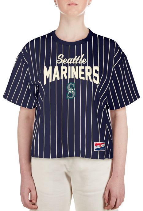 New Era Women's Seattle Mariners Throwback Navy T-Shirt