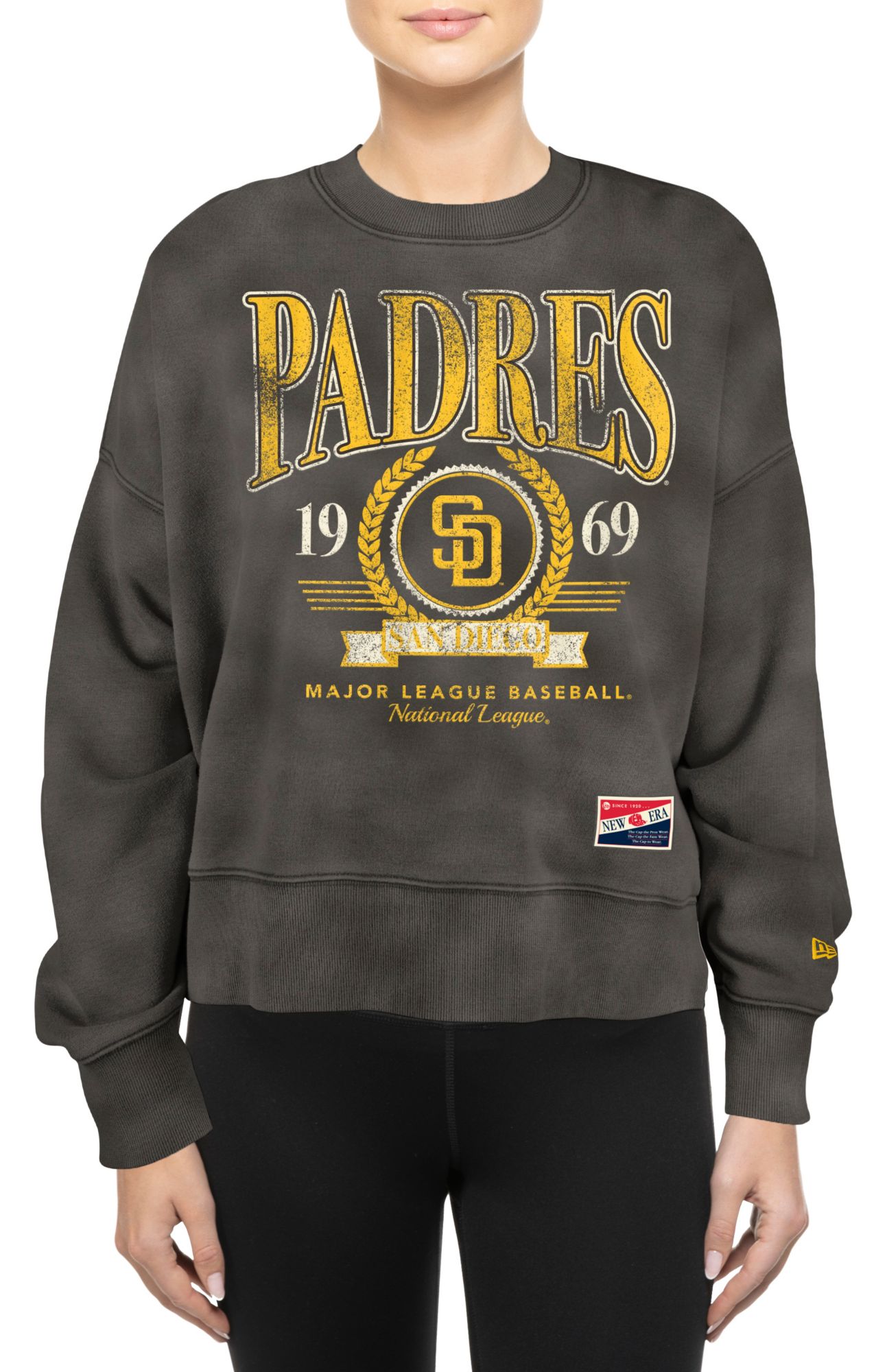 New Era Women's San Diego Padres Brown Throwback Sweatshirt