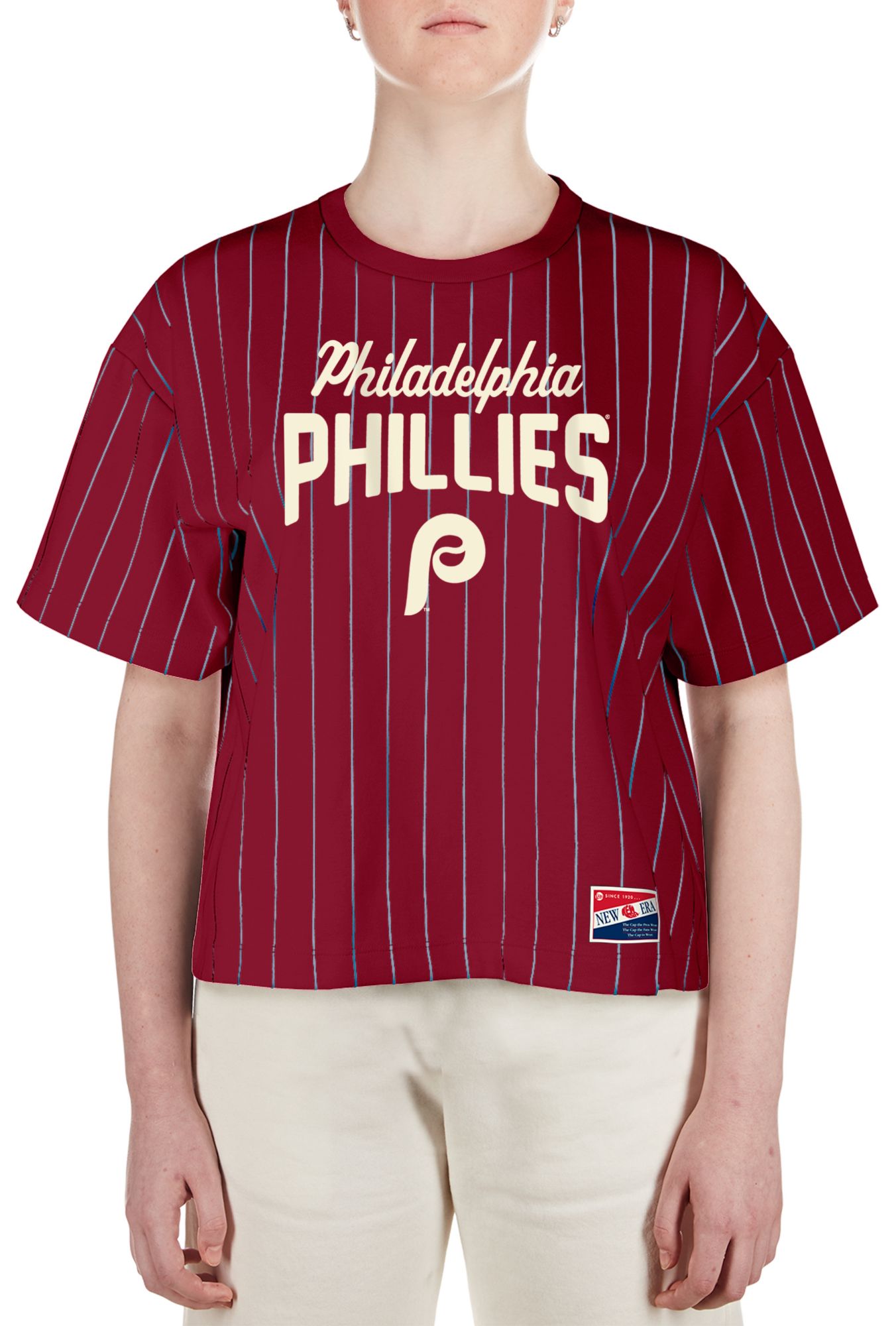 New Era Women's Philadelphia Phillies Red Throwback T-Shirt
