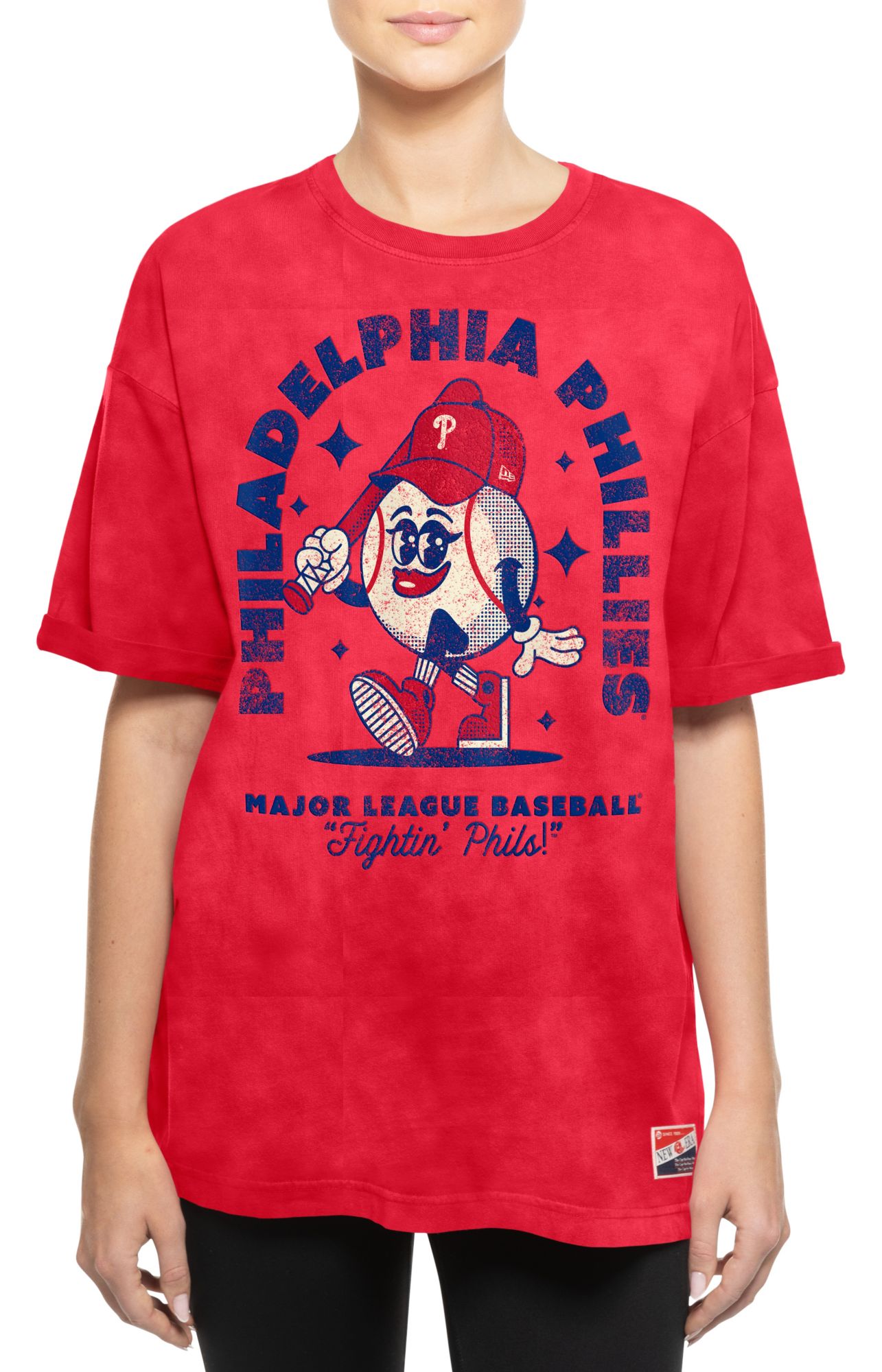 New Era Women's Philadelphia Phillies Red Throwback T-Shirt