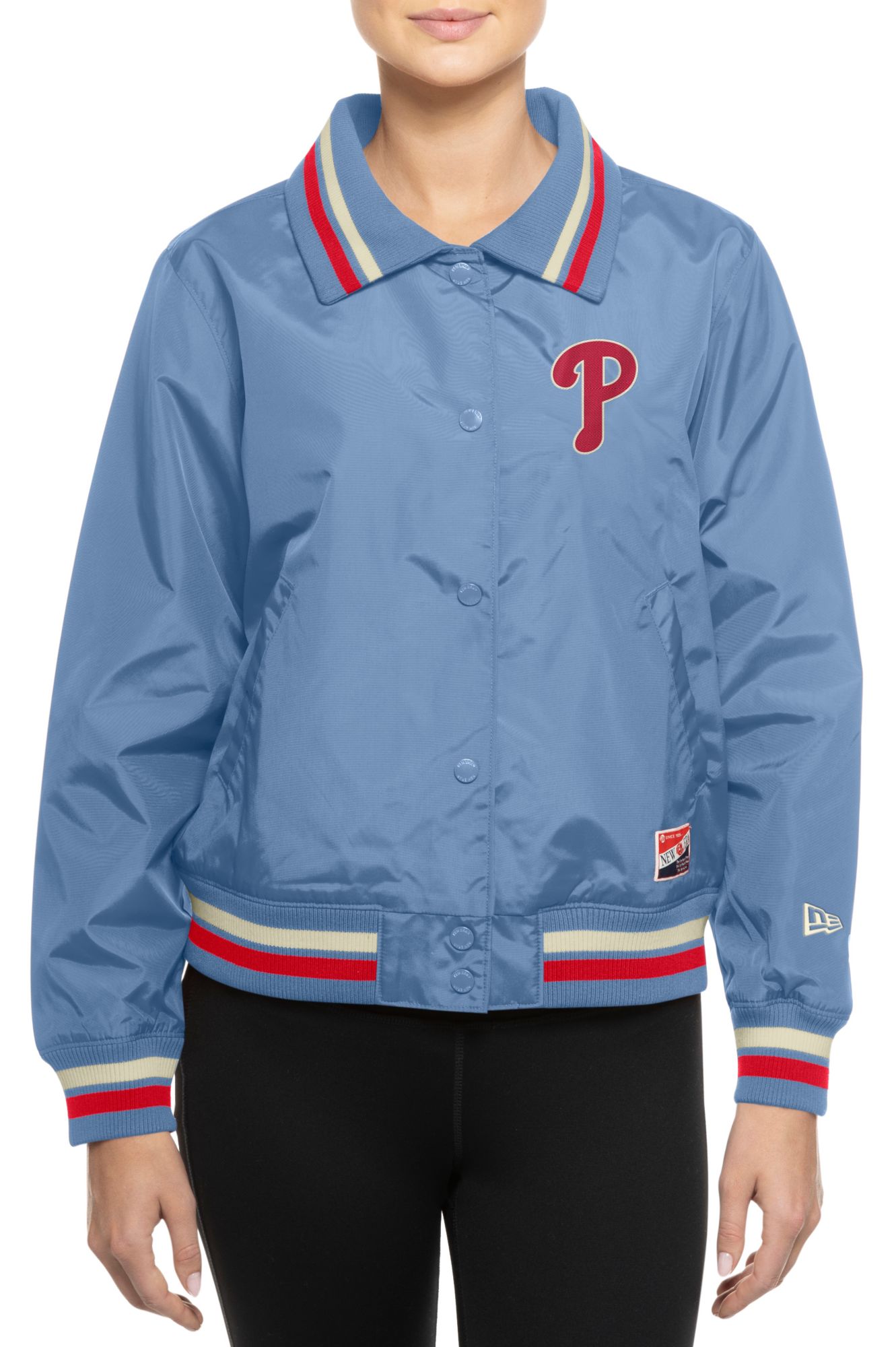 New Era Women's Philadelphia Phillies Blue Throwback Jacket