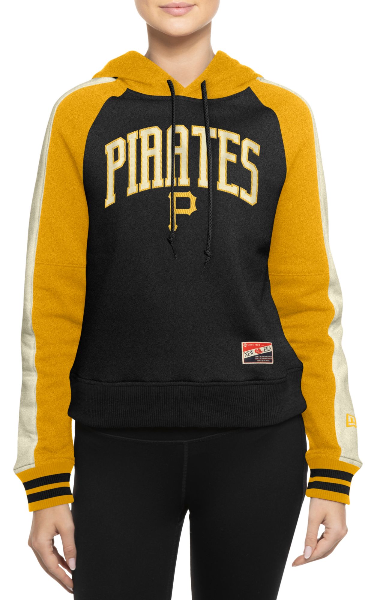 New Era Women's Pittsburgh Pirates Black Throwback Hoodie