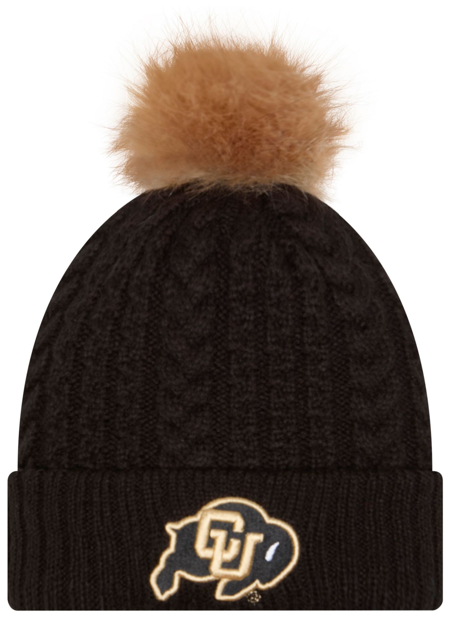New Era Women's Colorado Buffaloes Black Luxury Knit Hat