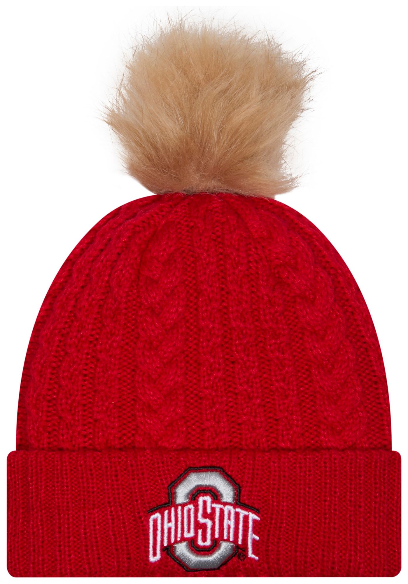 New Era Women's Ohio State Buckeyes Red Luxury Knit Hat
