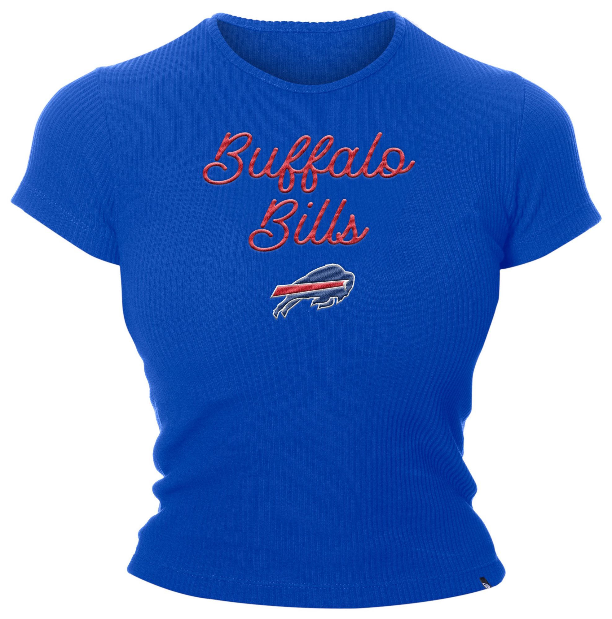 New Era Women's Buffalo Bills Ribbed Baby Blue T-Shirt