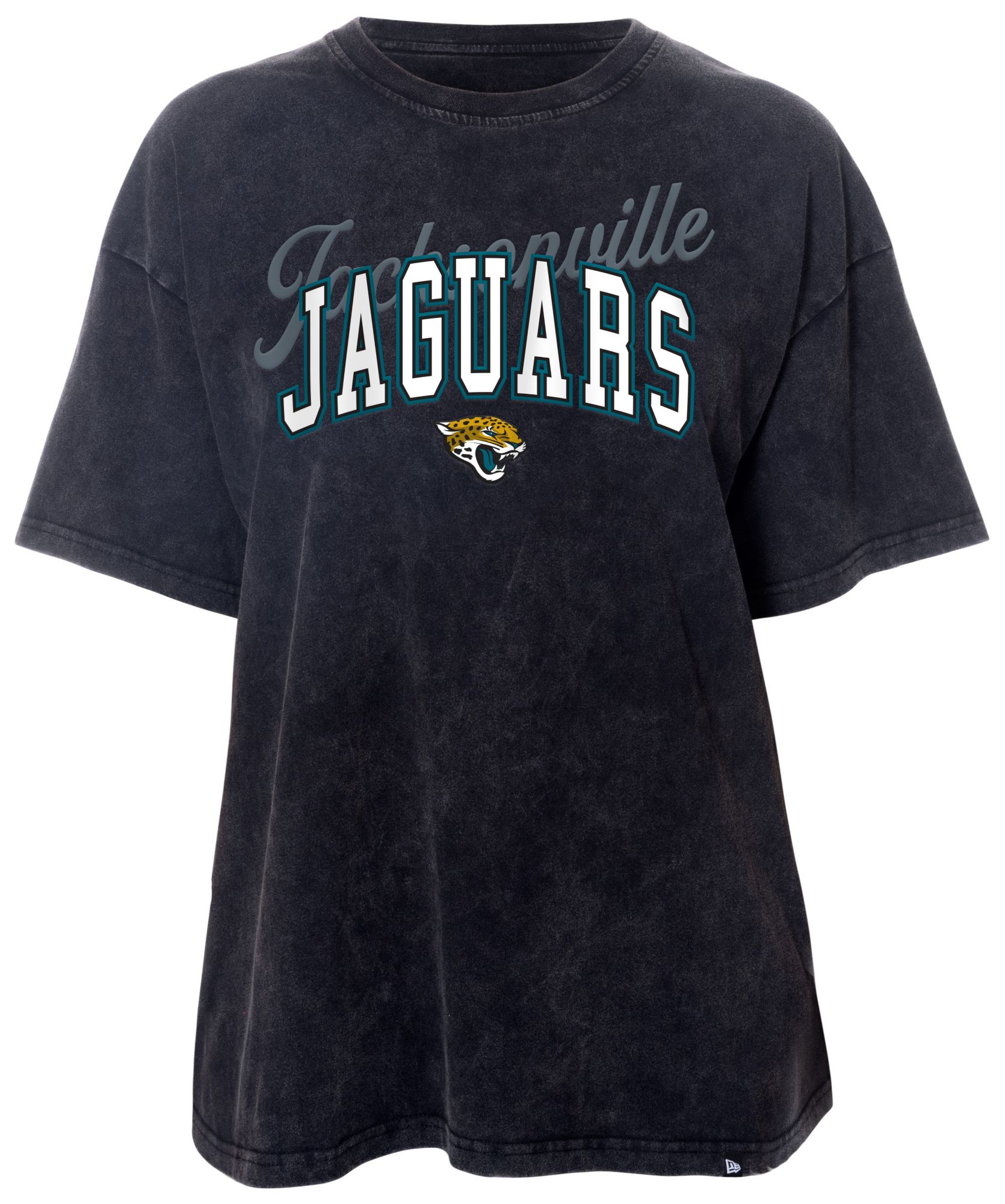 New Era Women's Jacksonville Jaguars Wash Oversized Black T-Shirt