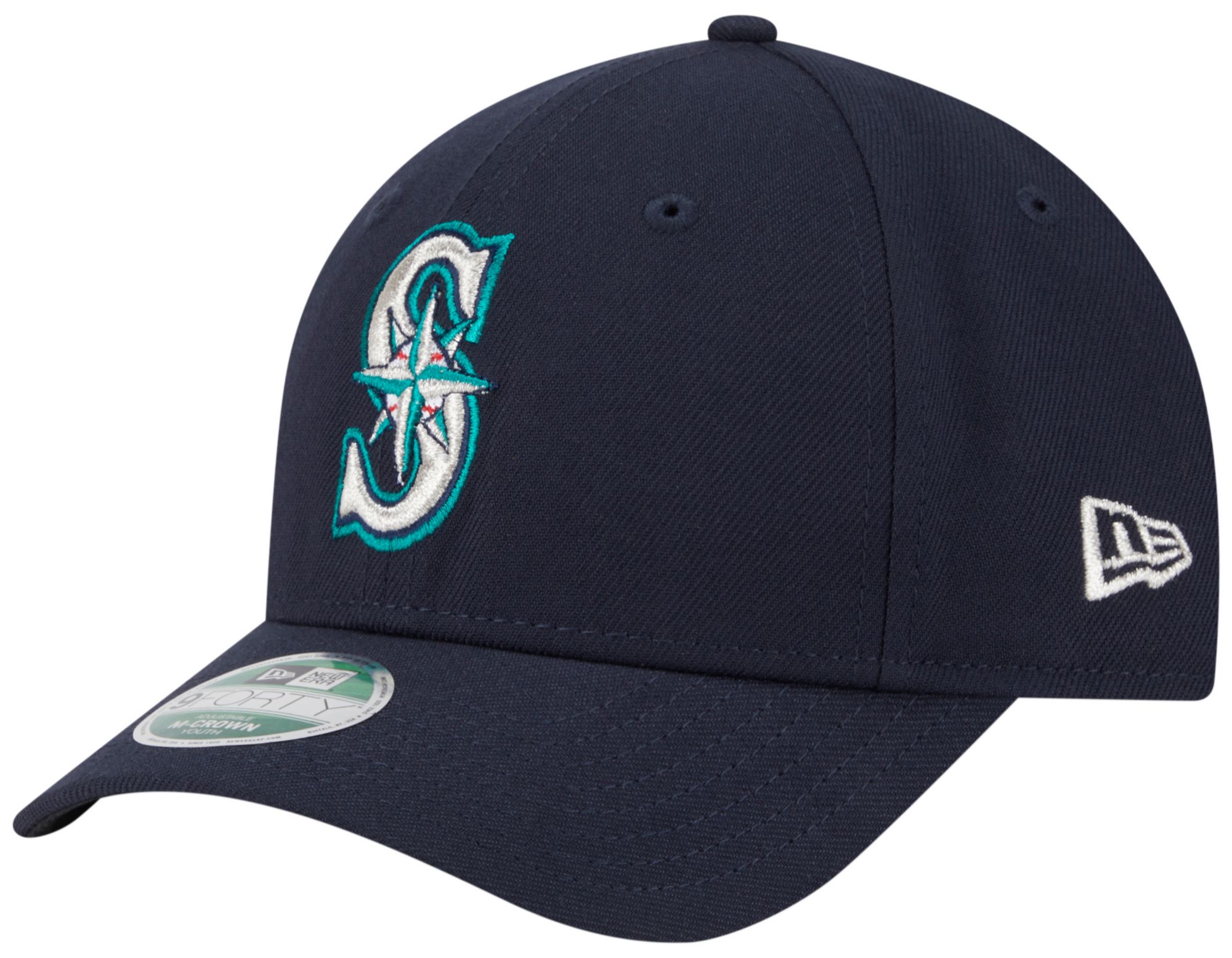 New Era Youth Seattle Mariners Navy Player Replica 9Forty Adjustable Hat