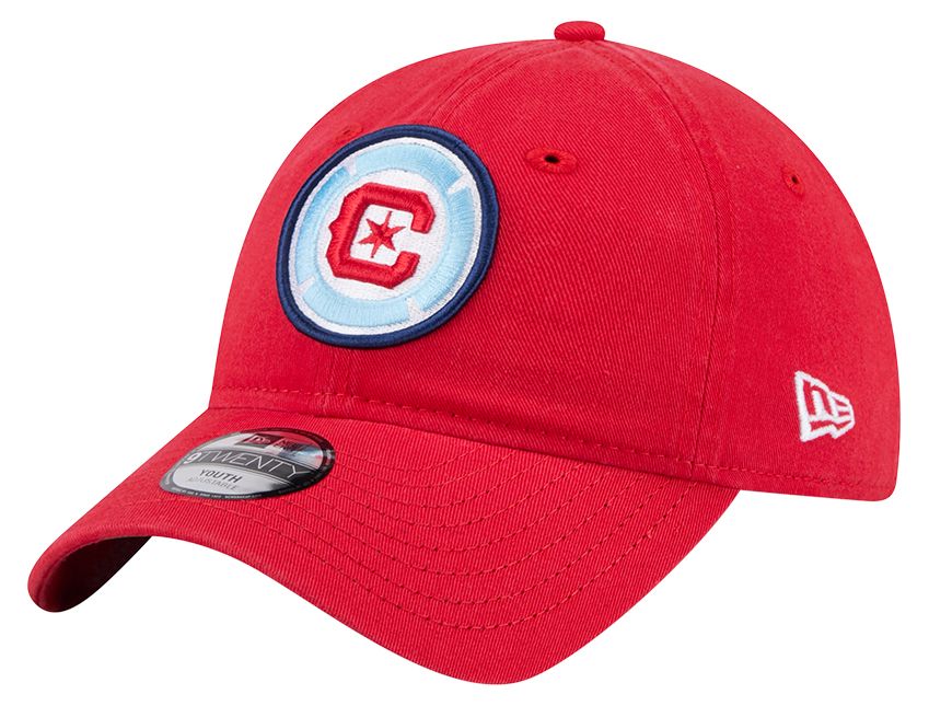 New Era Youth Chicago Fire Red Logo 9Twenty Adjustable Hat