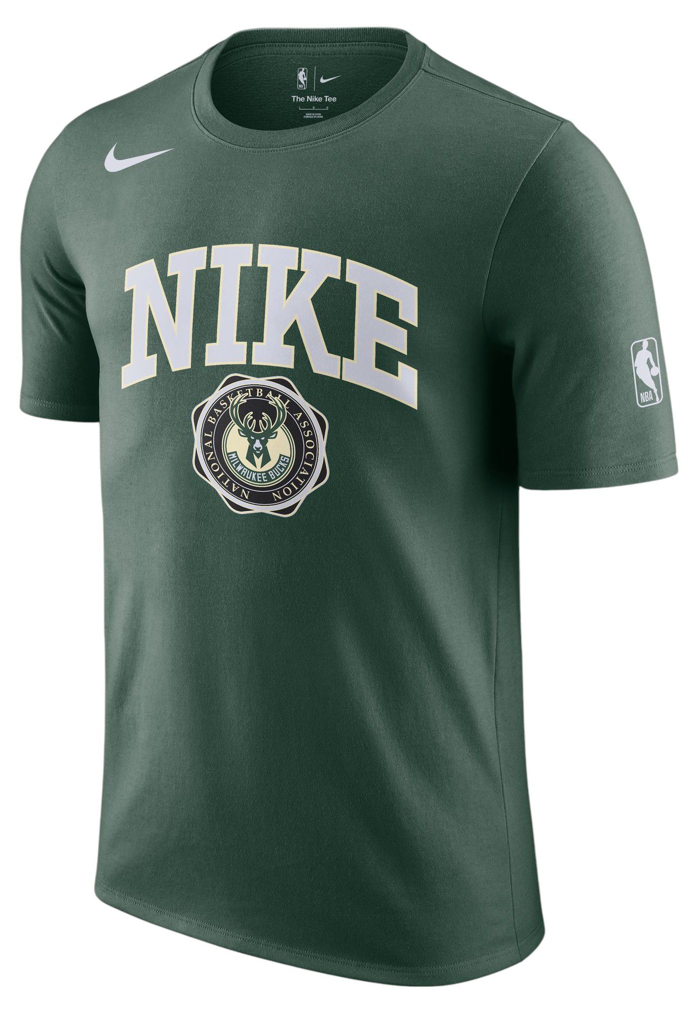 Nike Adult Milwaukee Bucks Green College T-Shirt