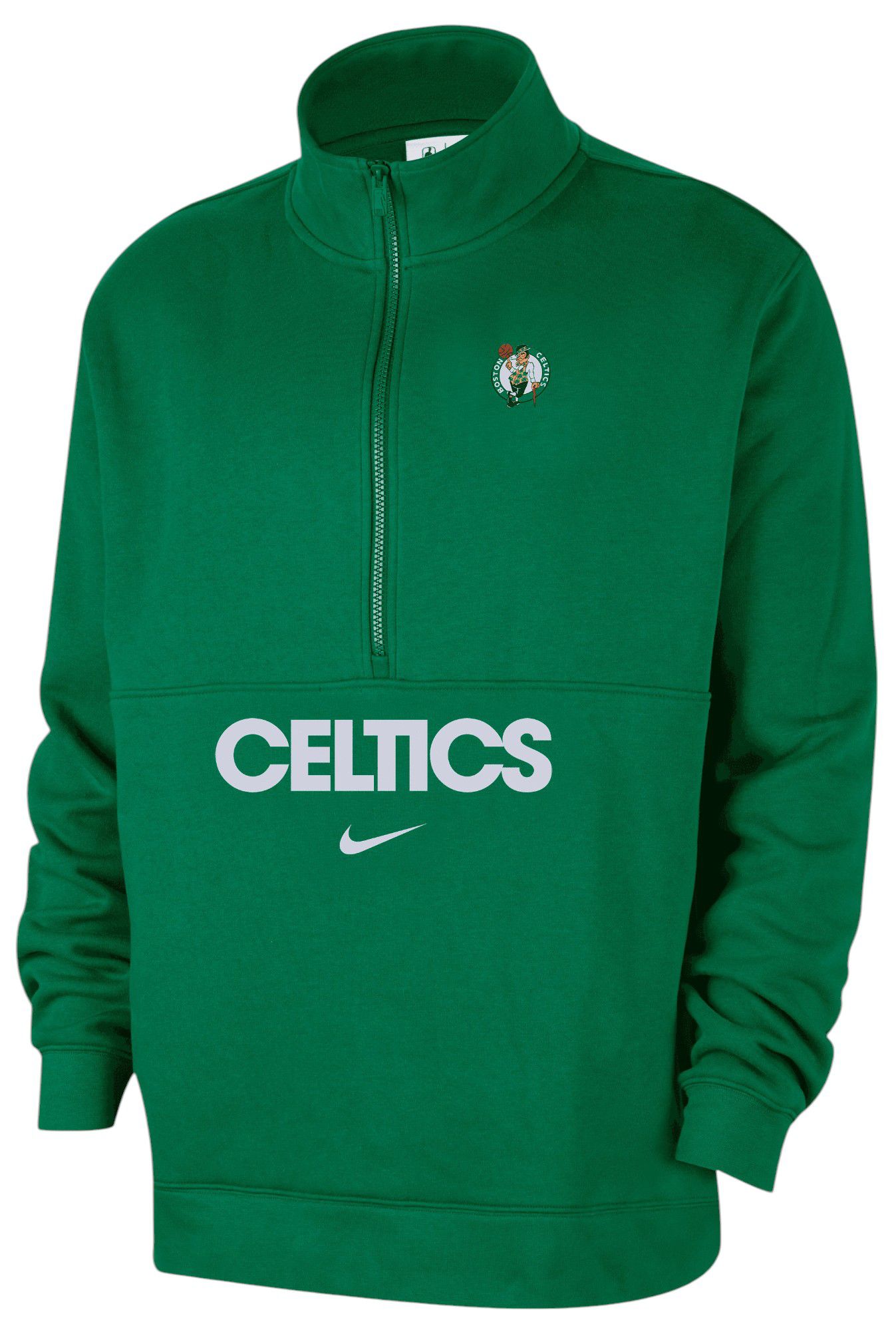 Nike Adult Boston Celtics Green Club Half-Zip Shirt