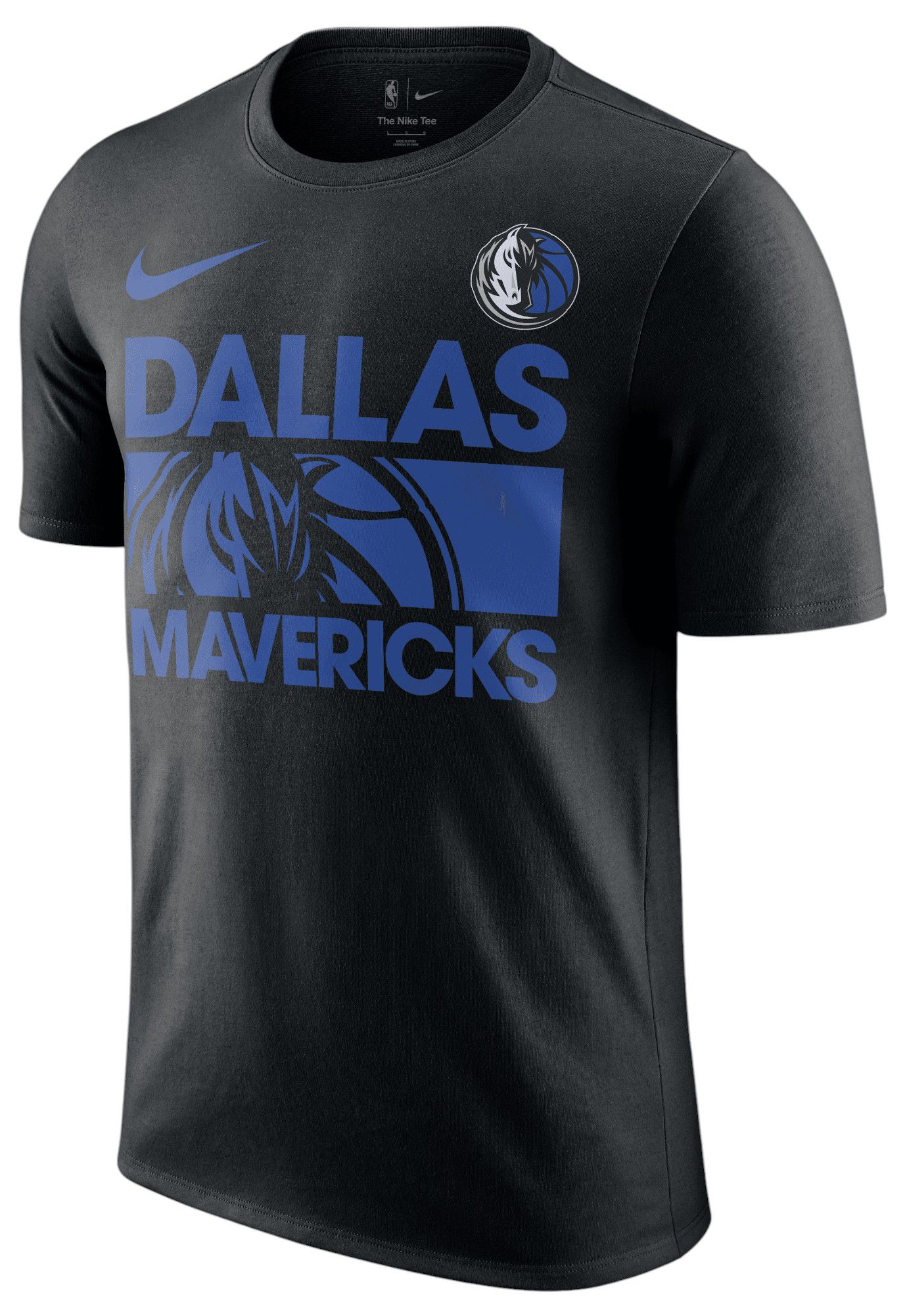 Nike Adult Dallas Mavericks Black Tioy T-Shirt