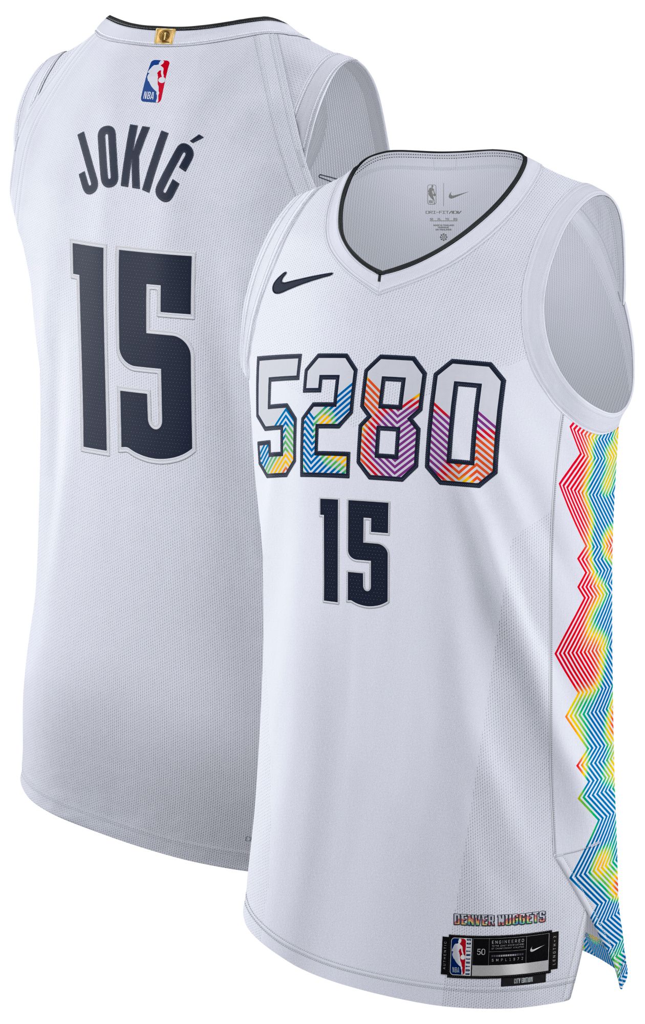 Nike Adult 2024-25 City Edition Denver Nuggets Nikola Jokic #15 Authentic Jersey
