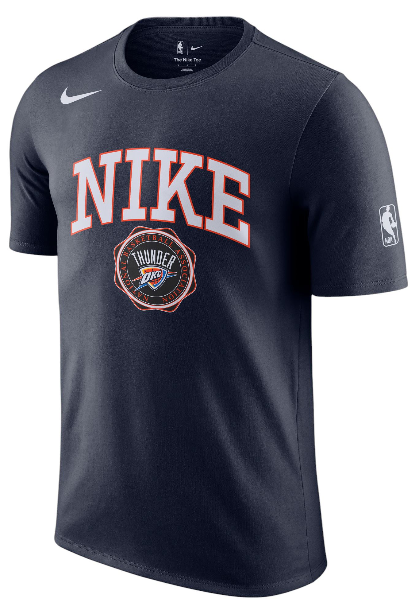 Nike Adult Oklahoma City Thunder Navy College T-Shirt