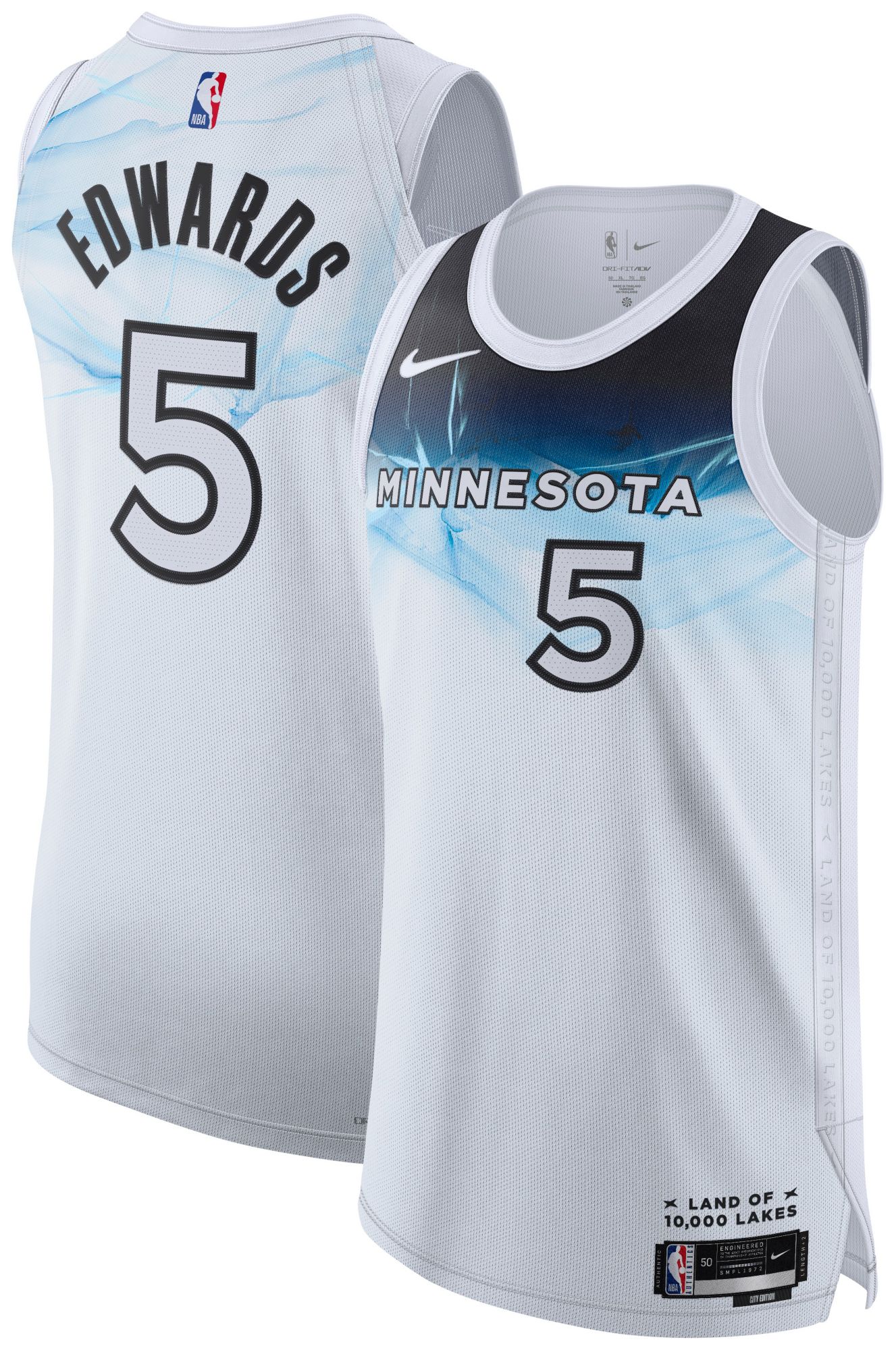 Nike Adult 2024-25 City Edition Minnesota Timberwolves Anthony Edwards #5 Authentic Jersey