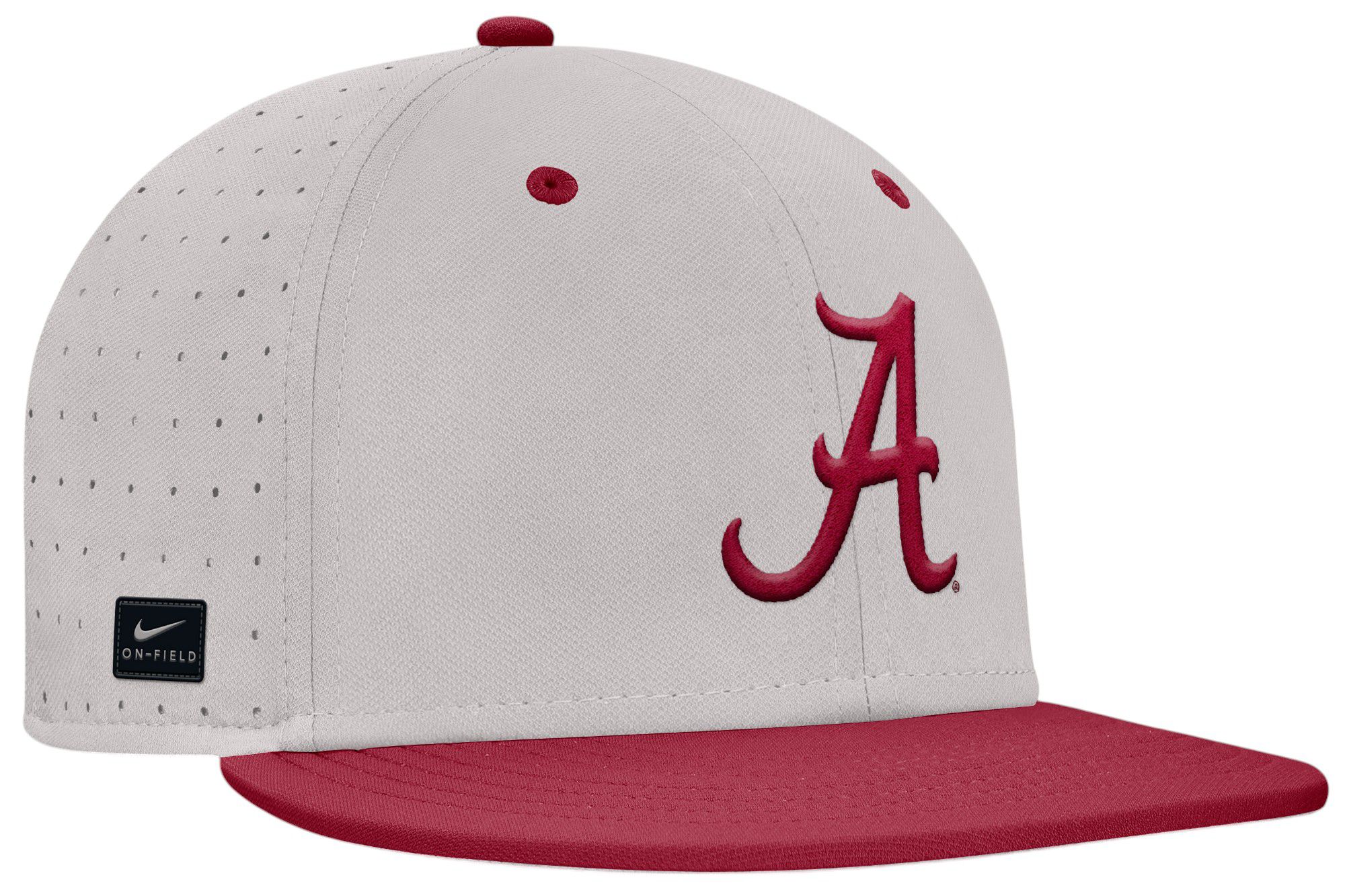 Nike Adult Alabama Crimson Tide Grey Aero Fitted Hat