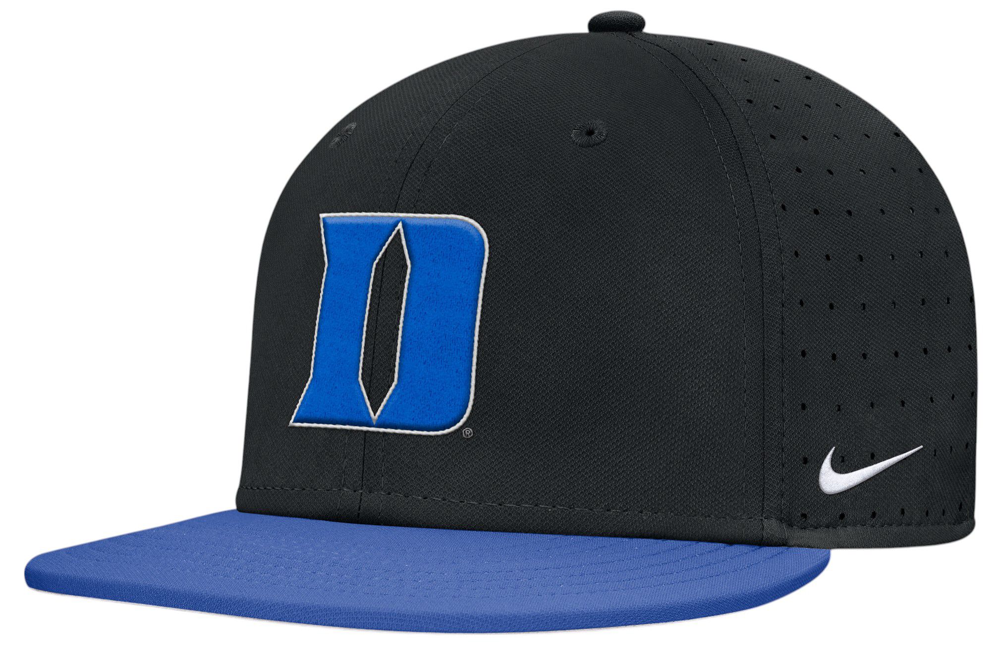 Nike Adult Duke Blue Devils Black/Royal Aero Fitted Hat