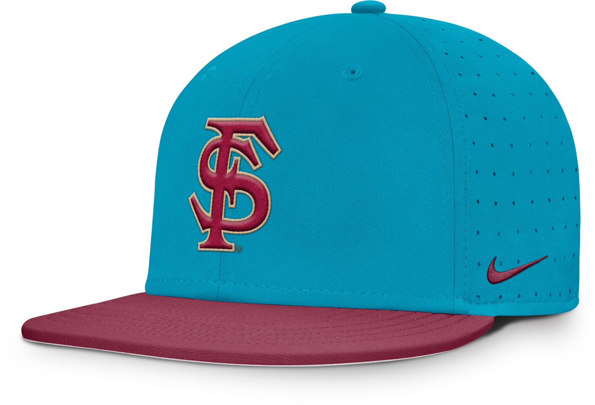 Nike Adult Florida State Seminoles Aero Turquoise Fitted Hat