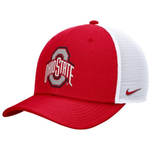 47 Adult Ohio State Buckeyes Red Arid Adjustable Trucker Hat