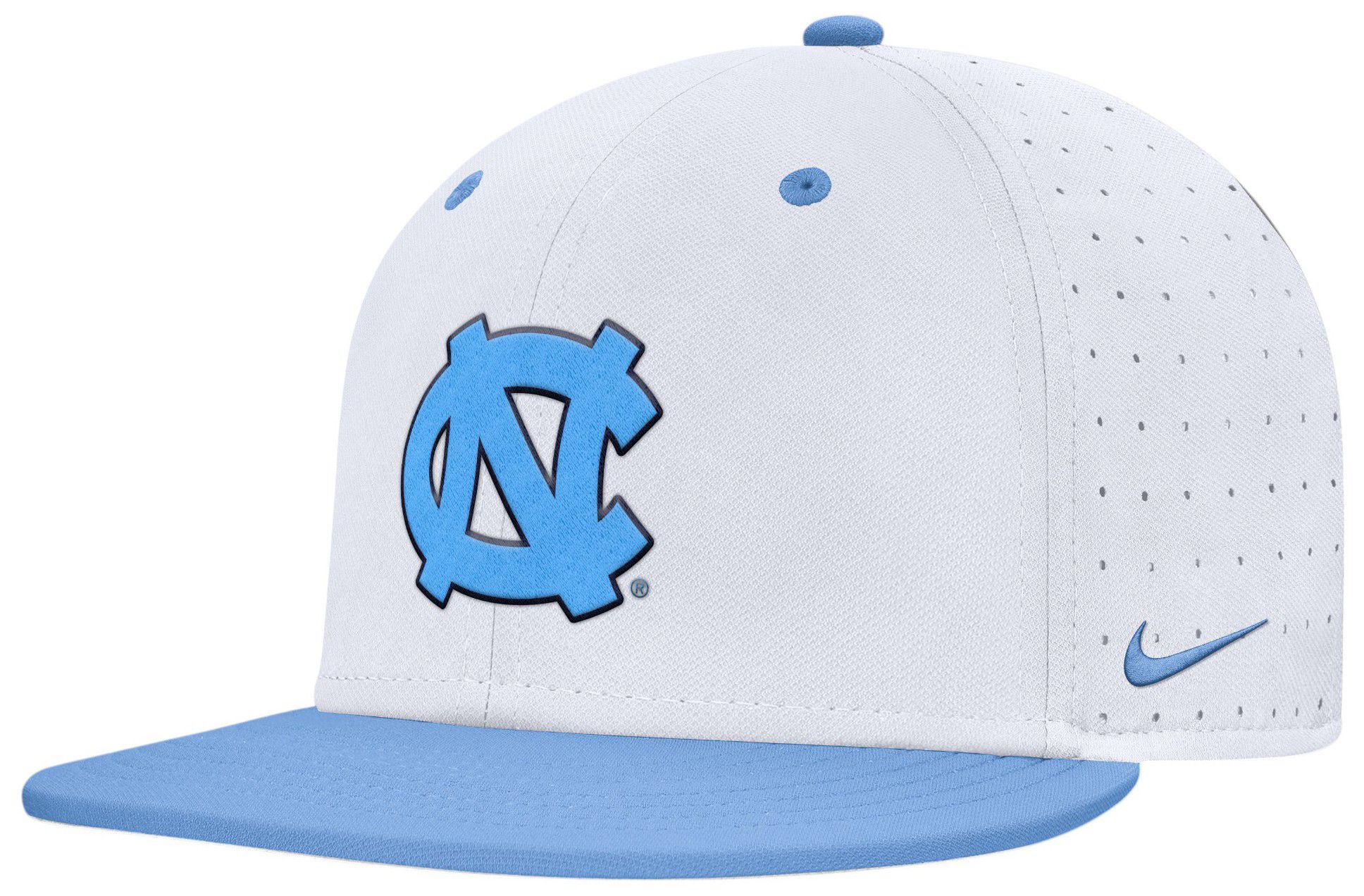 Nike Adult North Carolina Tar Heels White/Valor Blue Aero Fitted Hat