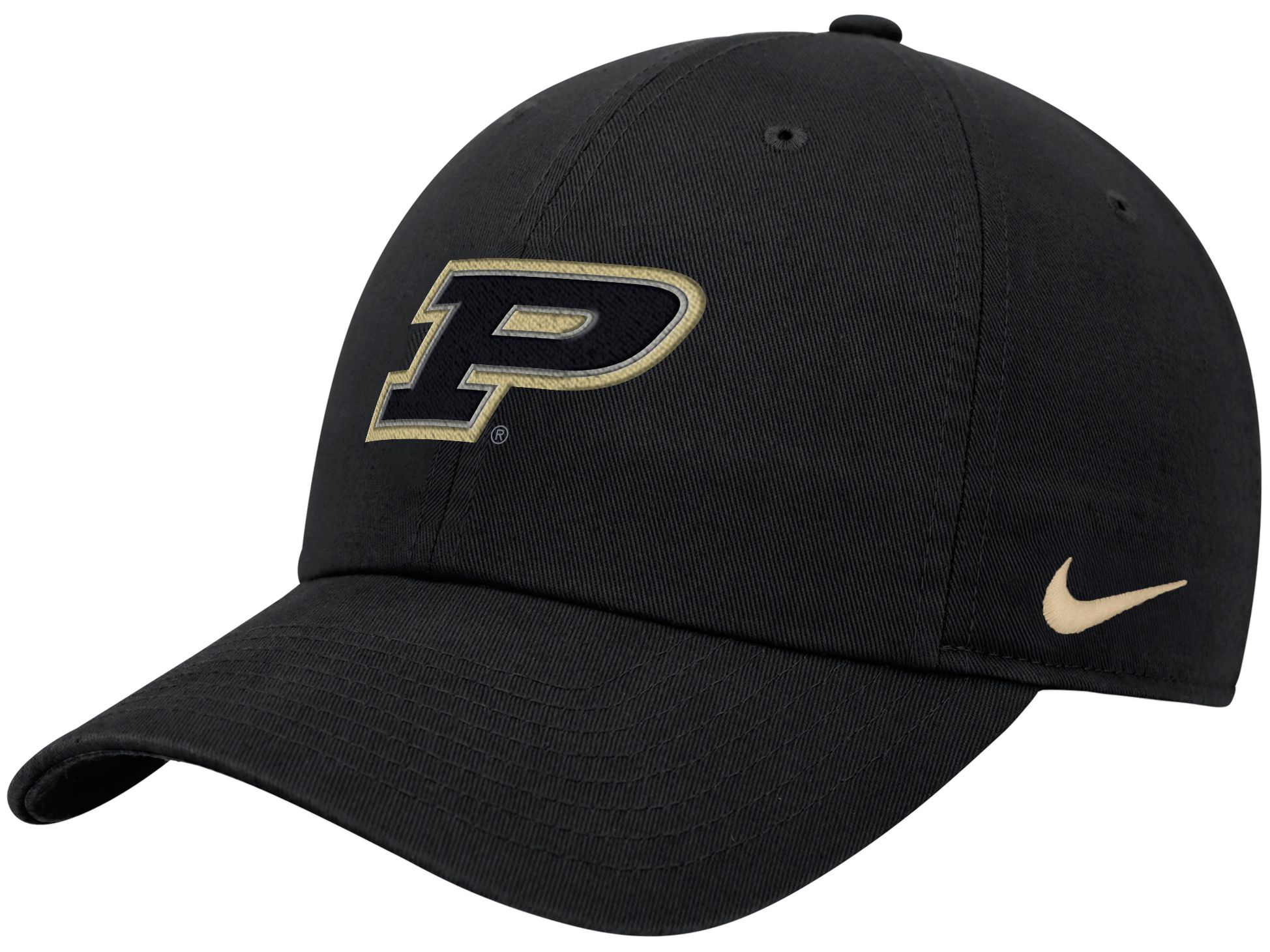 Nike Adult Purdue Boilermakers Black Logo Club Adjustable Hat