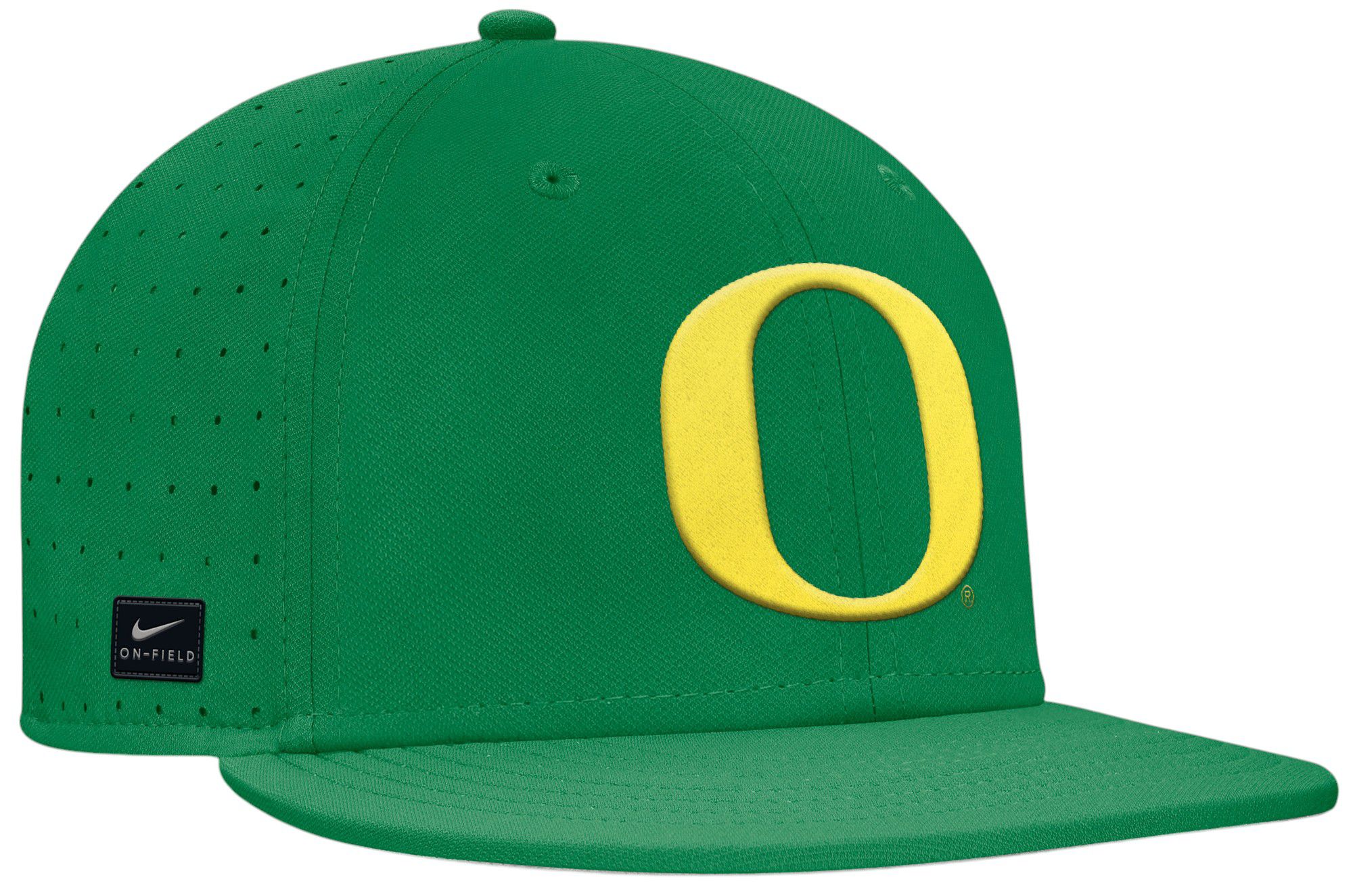 Nike Adult Oregon Ducks Apple Green Aero Fitted Hat