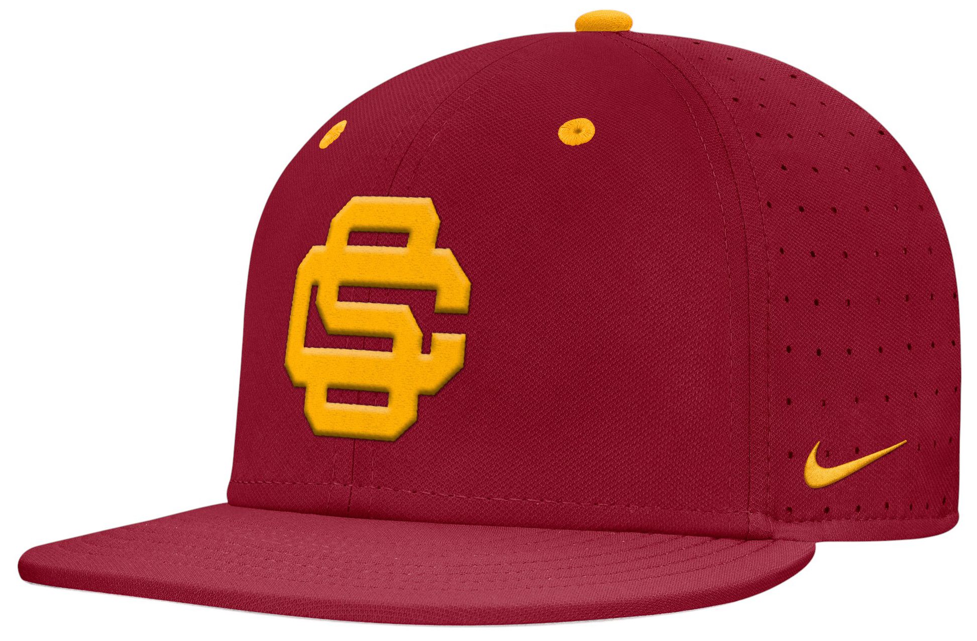 Nike Adult USC Trojans Aero Team Crimson Fitted Hat