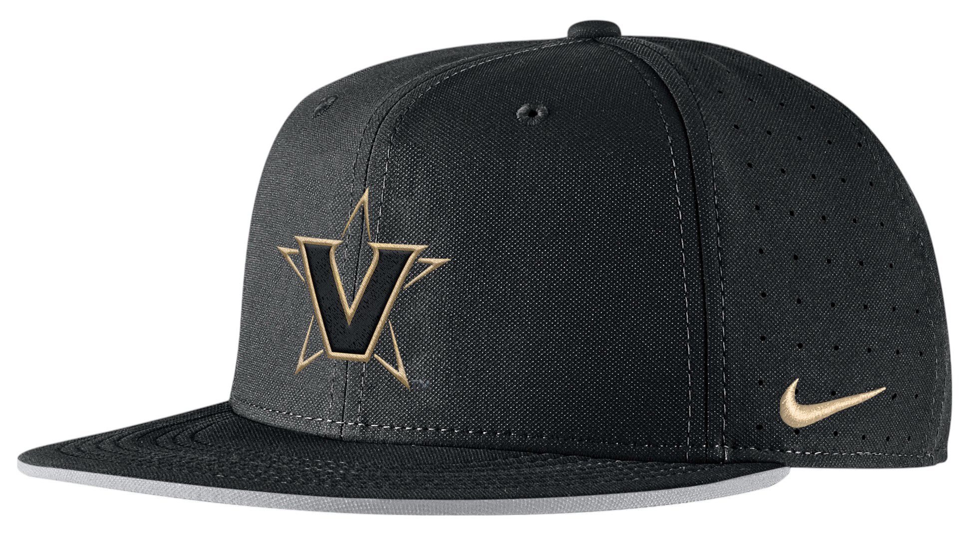 Nike Adult Vanderbilt Commodores Black Baseball Fitted Hat