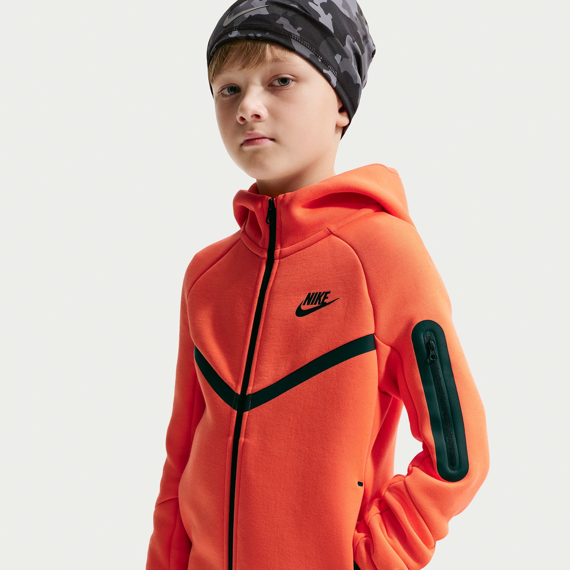 Nike Boys' Tech Fleece Full-Zip Sweatshirt