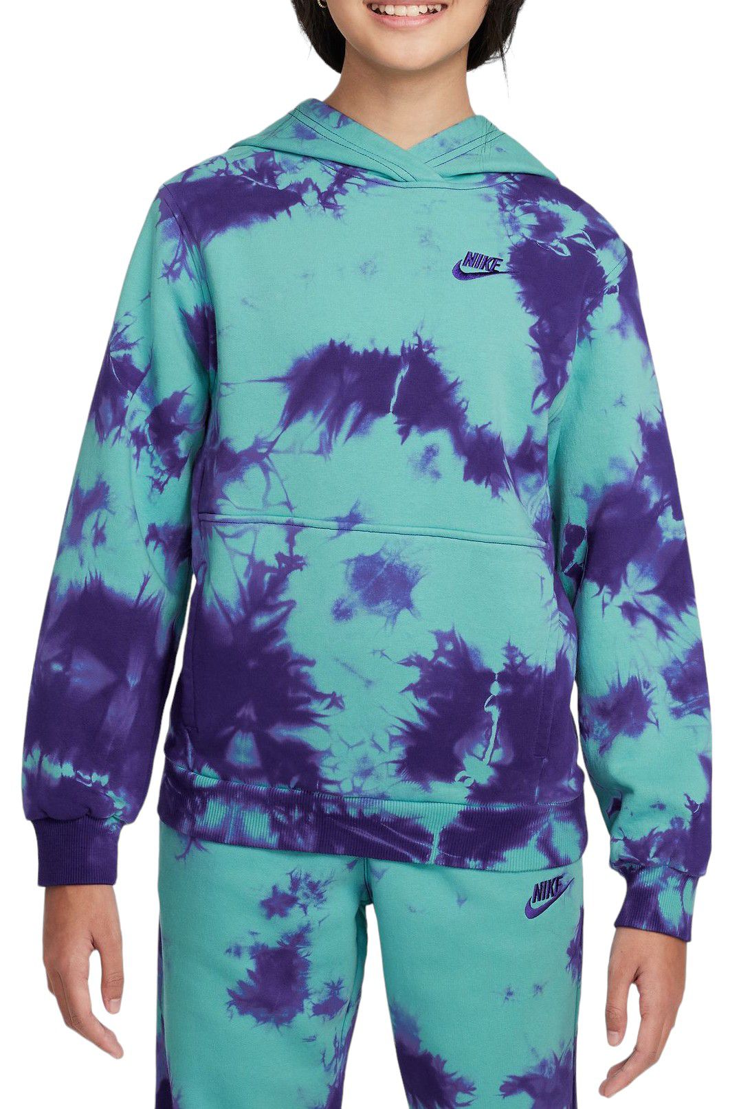 Nike Kids' Sportswear Club Fleece Wash Print Hoodie