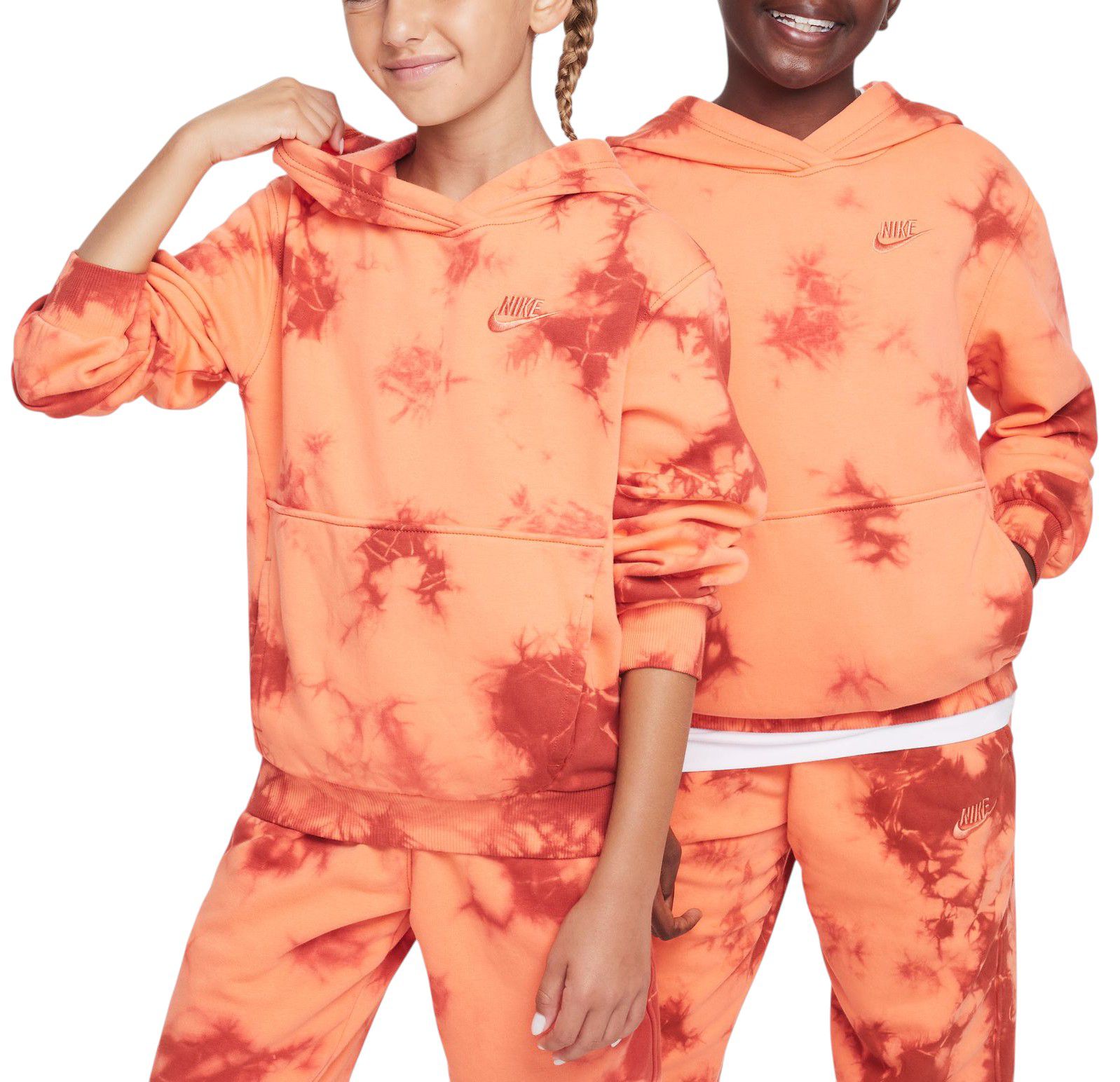 Nike Kids' Sportswear Club Fleece Wash Print Hoodie