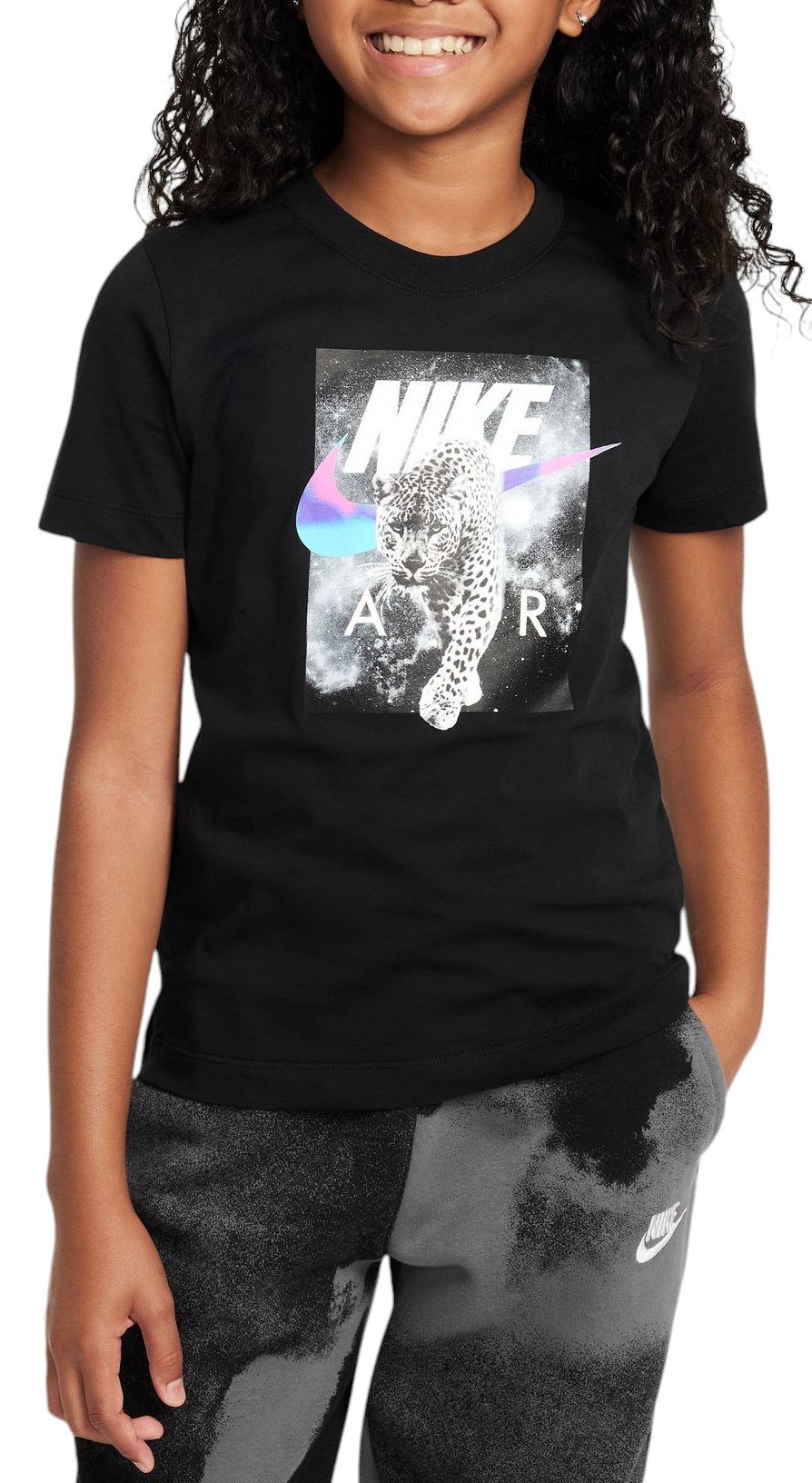 Nike Kids' Sportswear Leopard Graphic T-Shirt