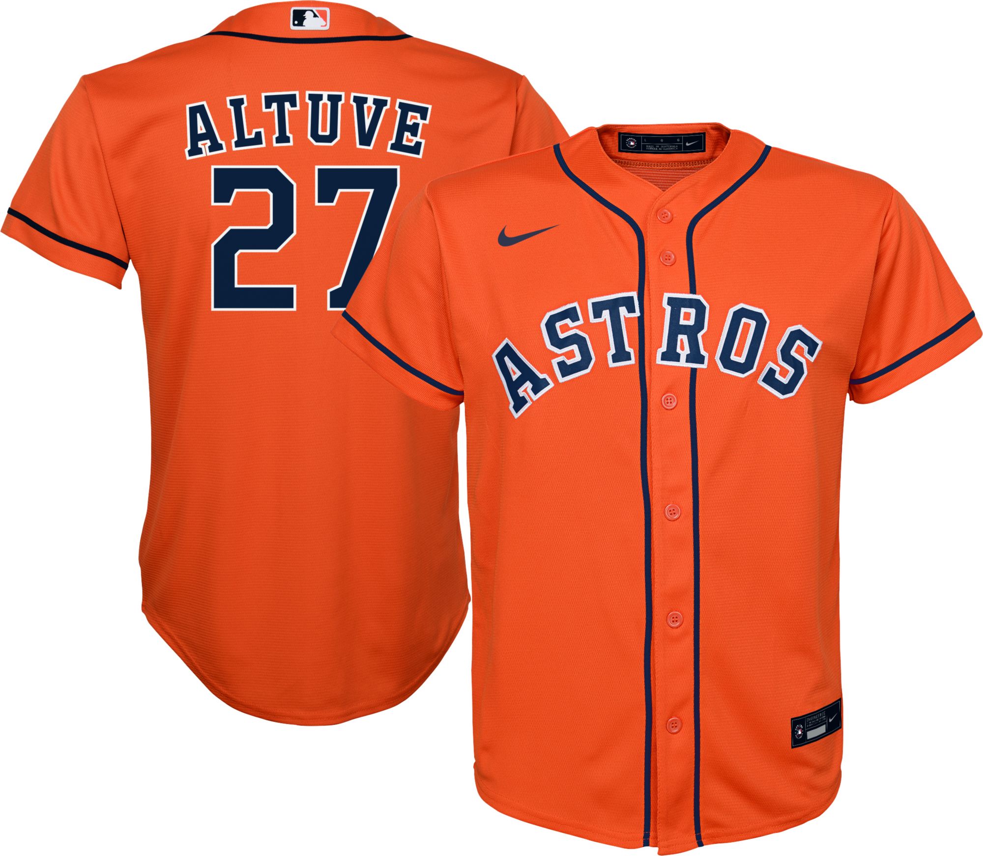 Houston Astros No45 Gerrit Cole Orange Alternate Women's Stitched Jersey