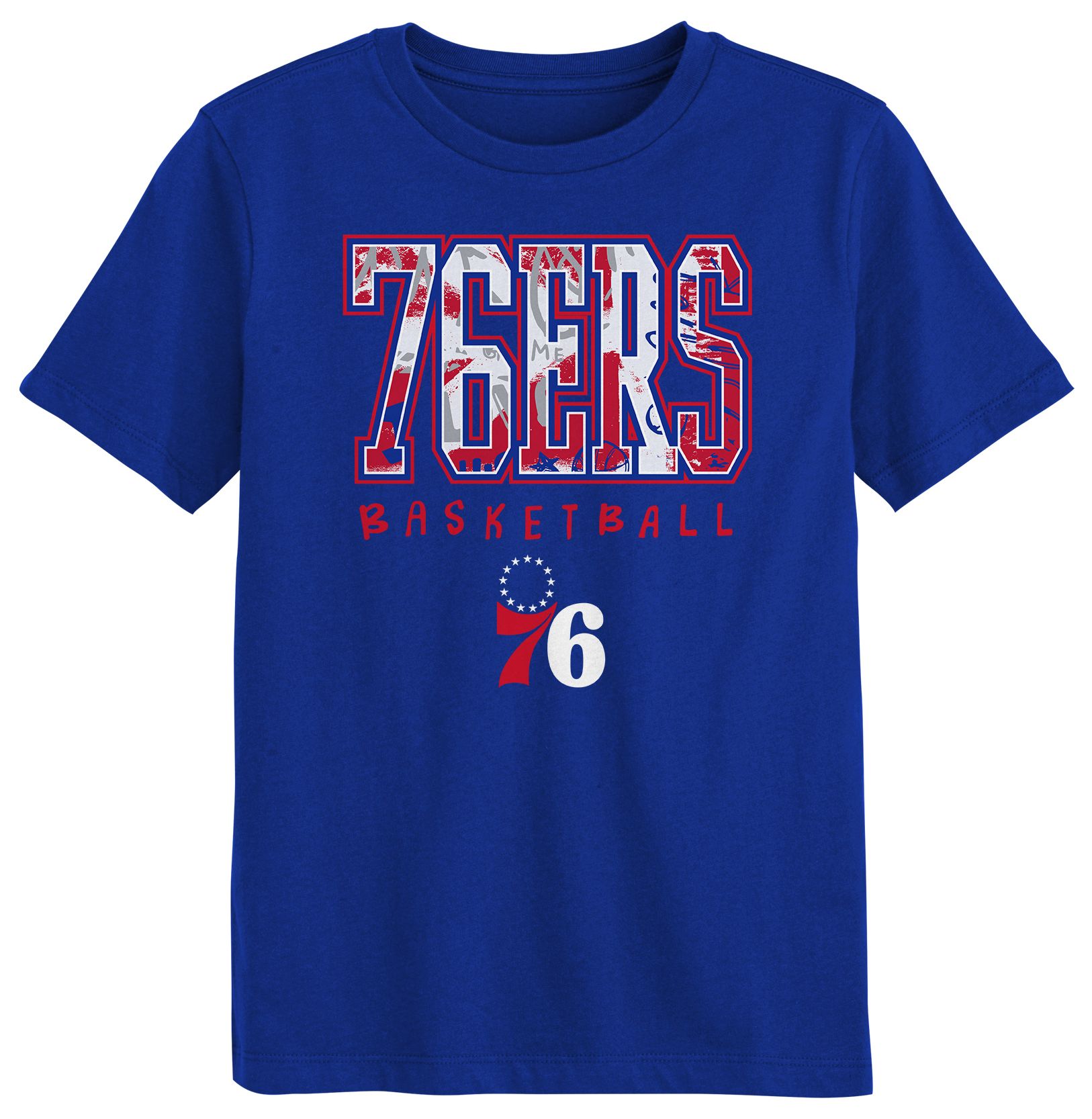 Nike Little Kids Philadelphia 76ers Court Canvas T-Shirt