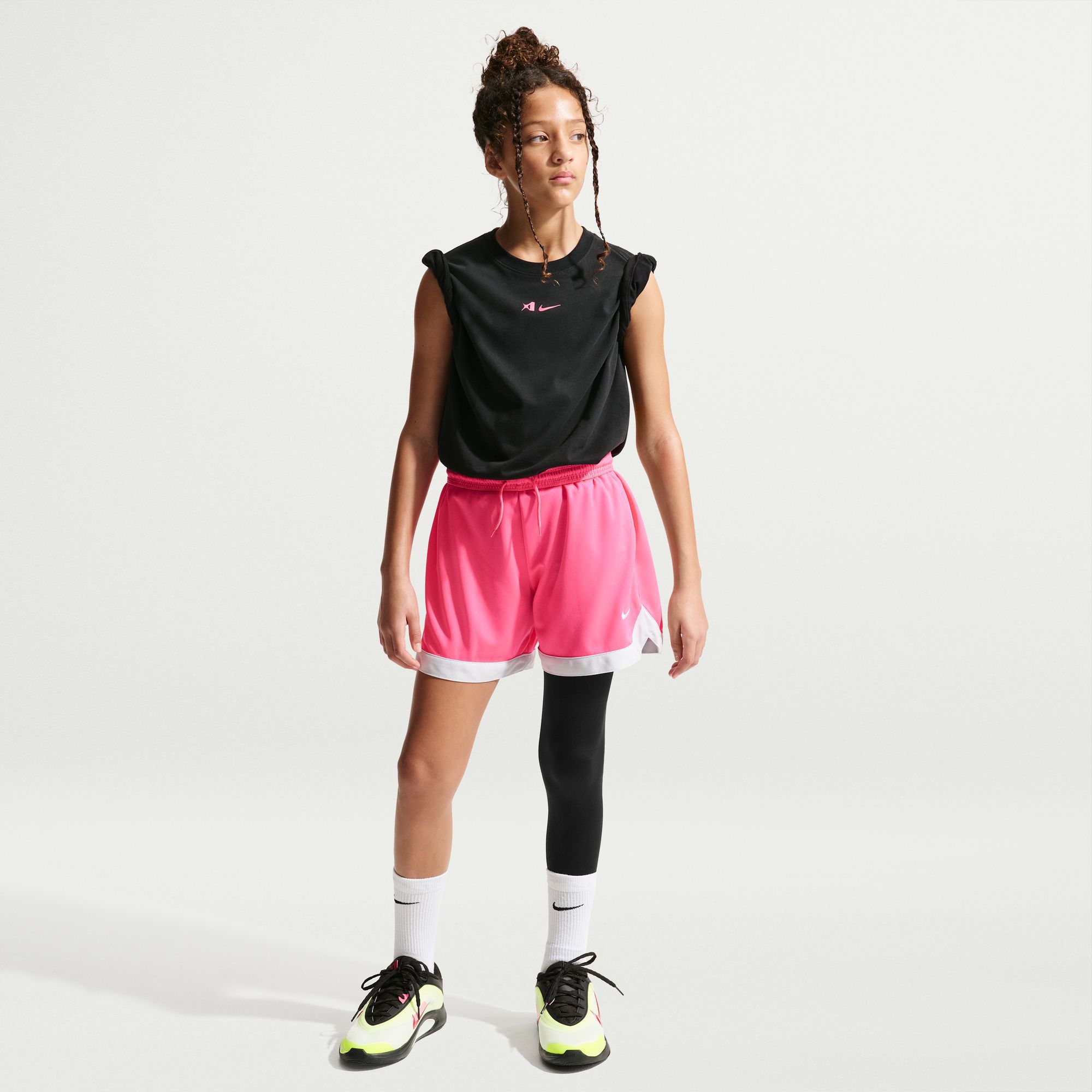 Nike Girls' A'ja Wilson A'symmetric Midrise Single-Leg Basketball Leggings