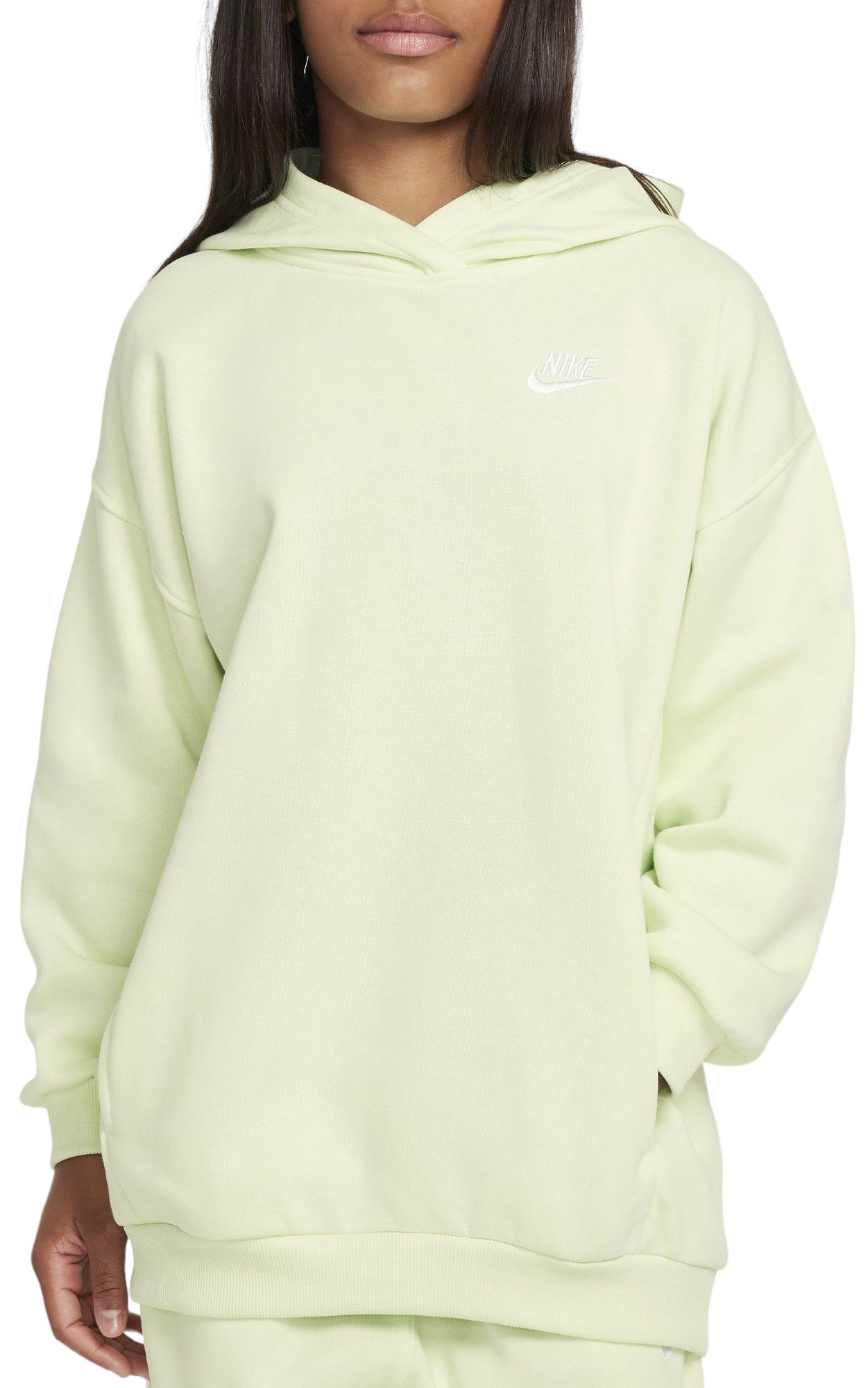 Nike Girls' Sportswear Oversized Club Fleece Pullover Hoodie