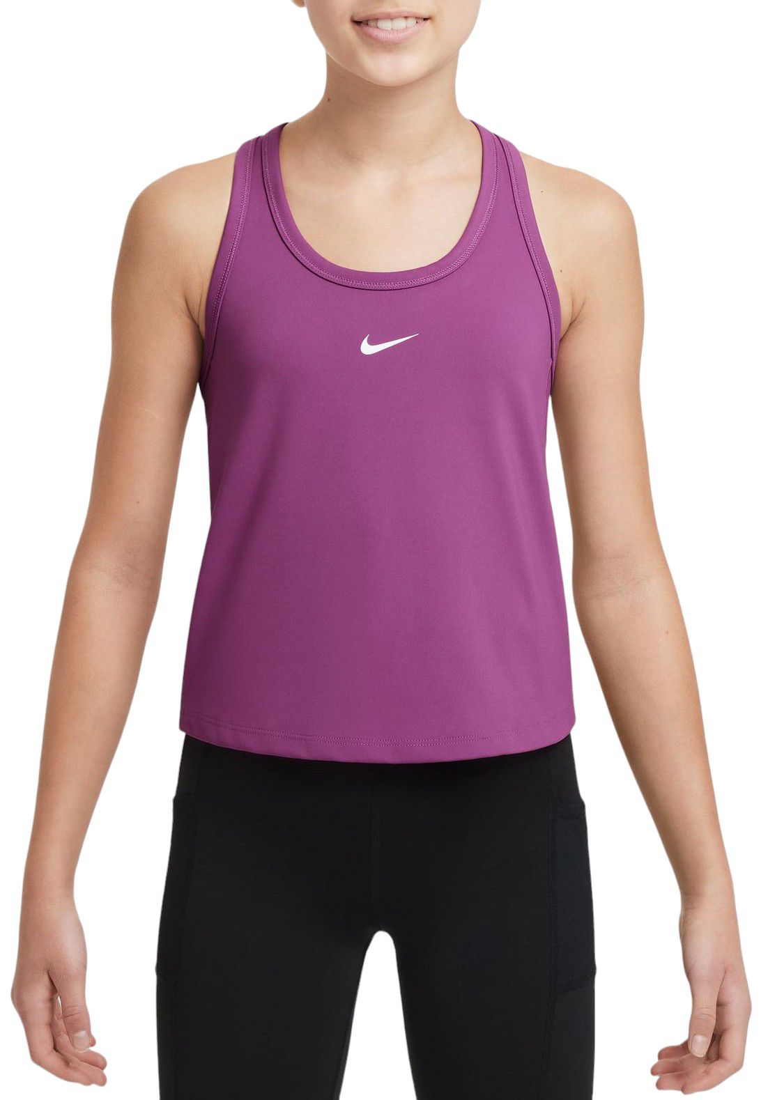 Nike Girls' One Dri-FIT Fitted Strappy Tank Top